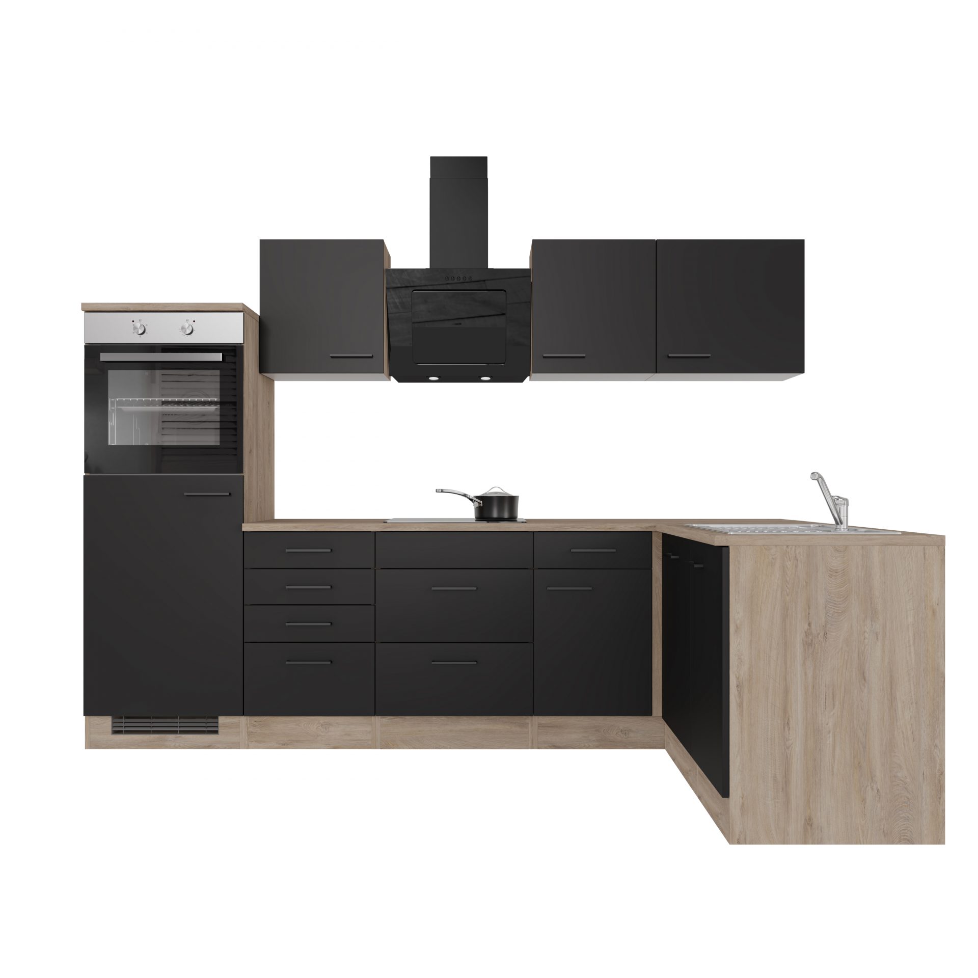 Winkelküche Capri 280x170 cm mit E-Geräten