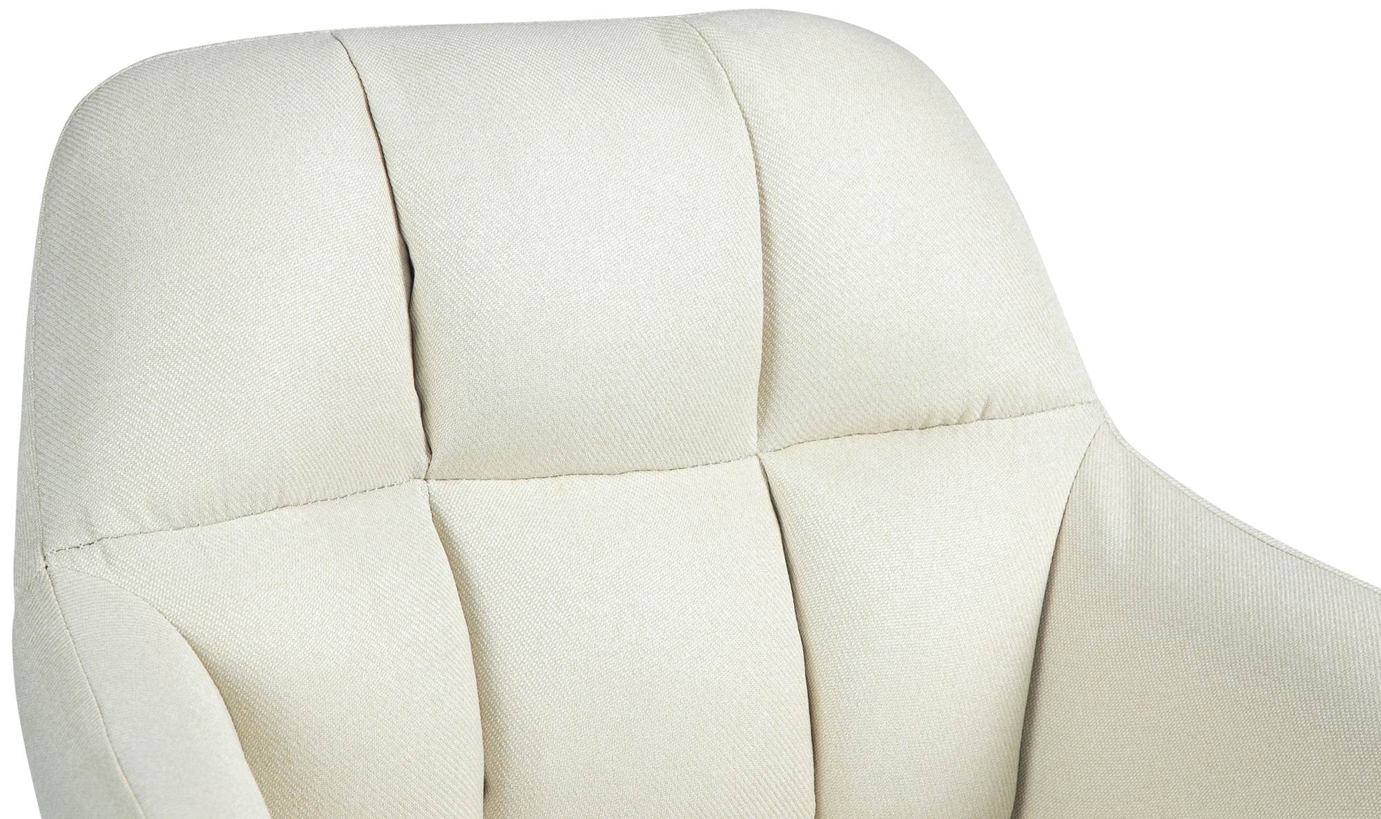 Barhocker Natoma Stoff chrom, creme