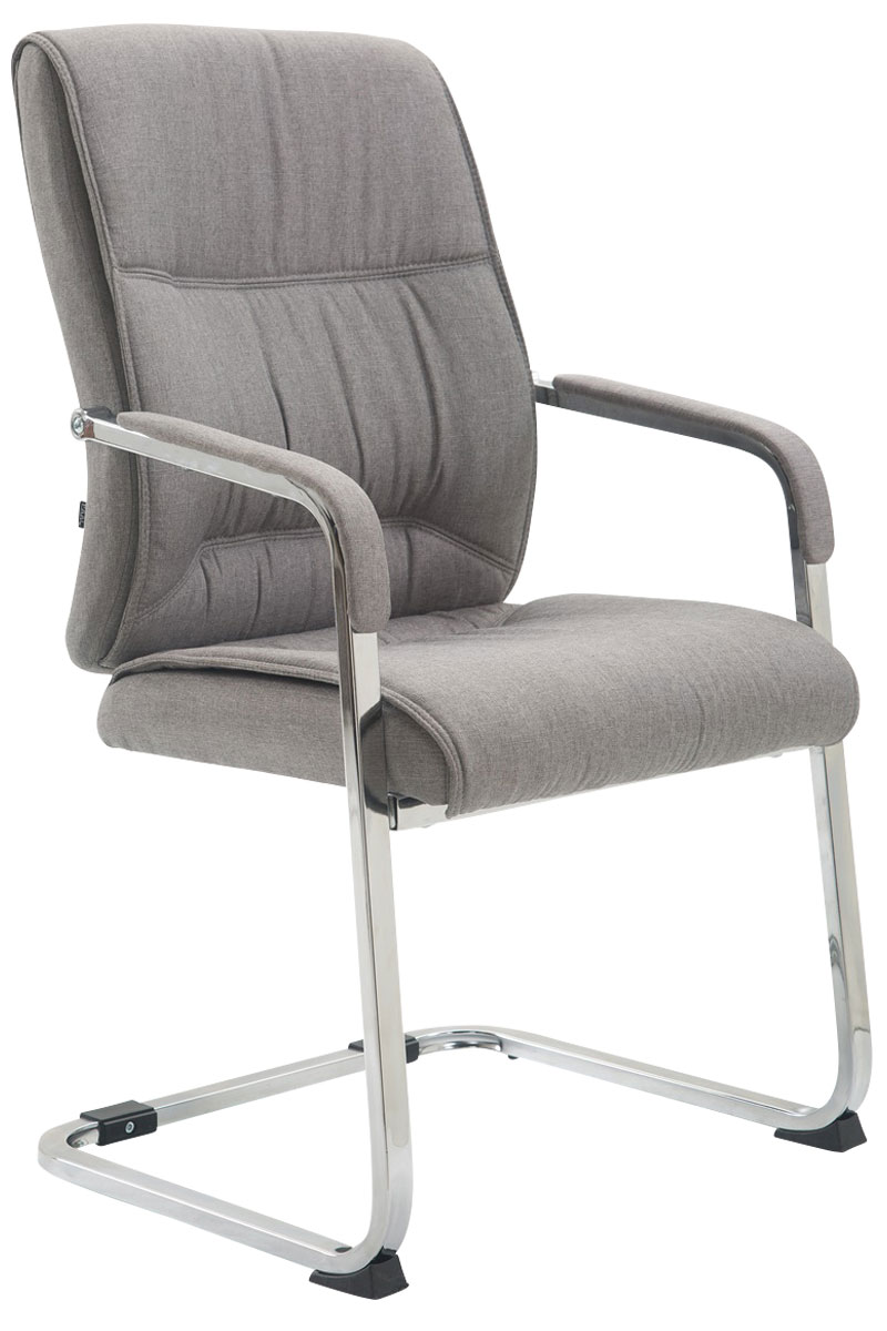 XL Besucherstuhl Anubis Stoff, grau
