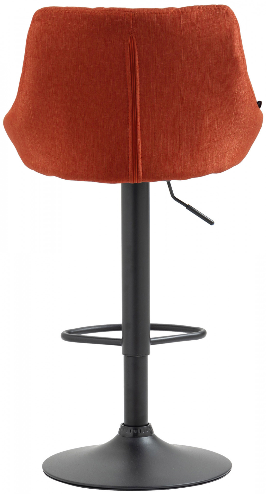 Barhocker Lazio Stoff schwarz, orange