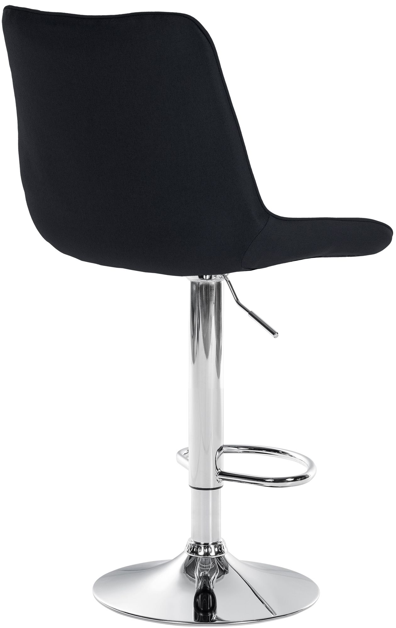 Barhocker Toni Stoff chrom, schwarz