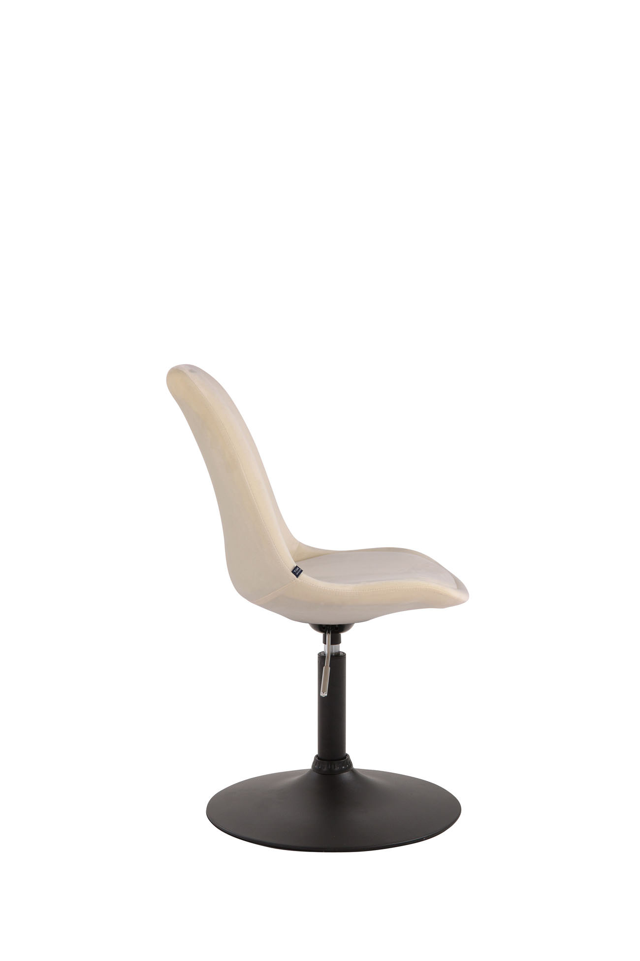 Esszimmerstuhl Maverick Samt schwarz, creme