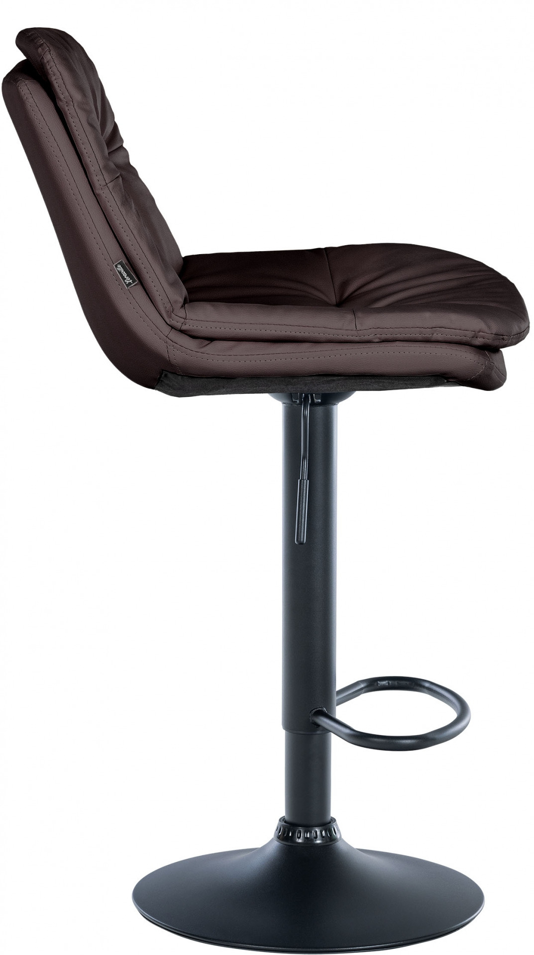 Barhocker Laurel Kunstleder schwarz, braun