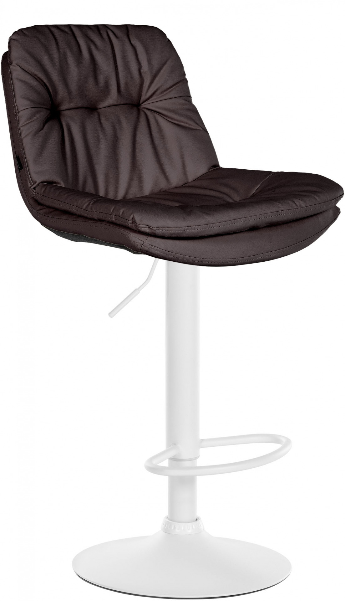 Barhocker Laurel Kunstleder weiß, braun
