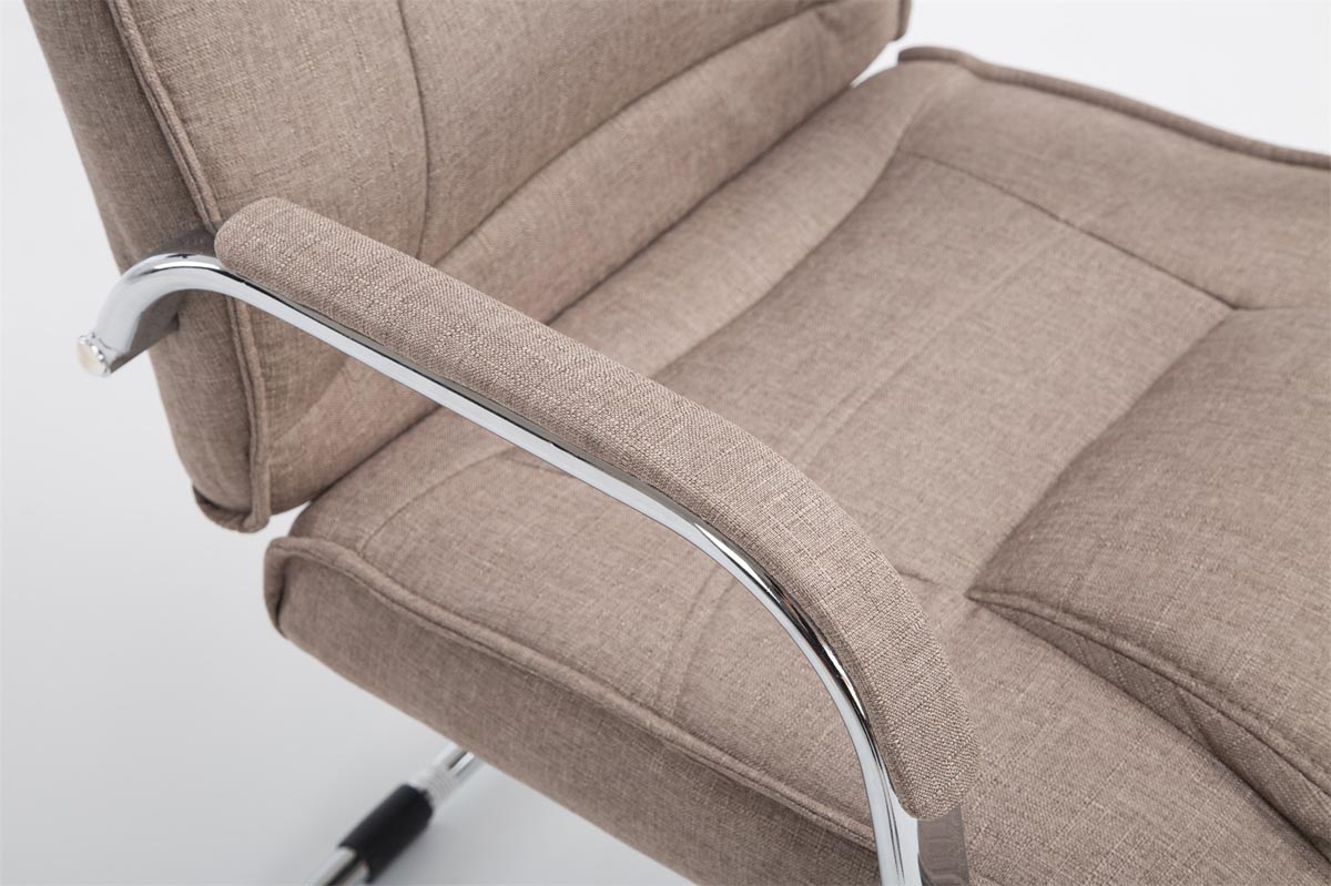 Besucherstuhl Attila Stoff, taupe