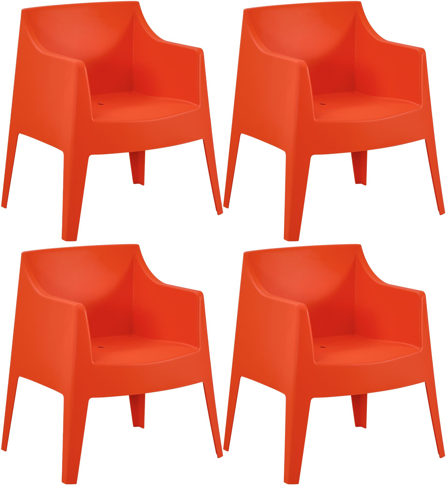 4er Set Stühle Bartal, orange