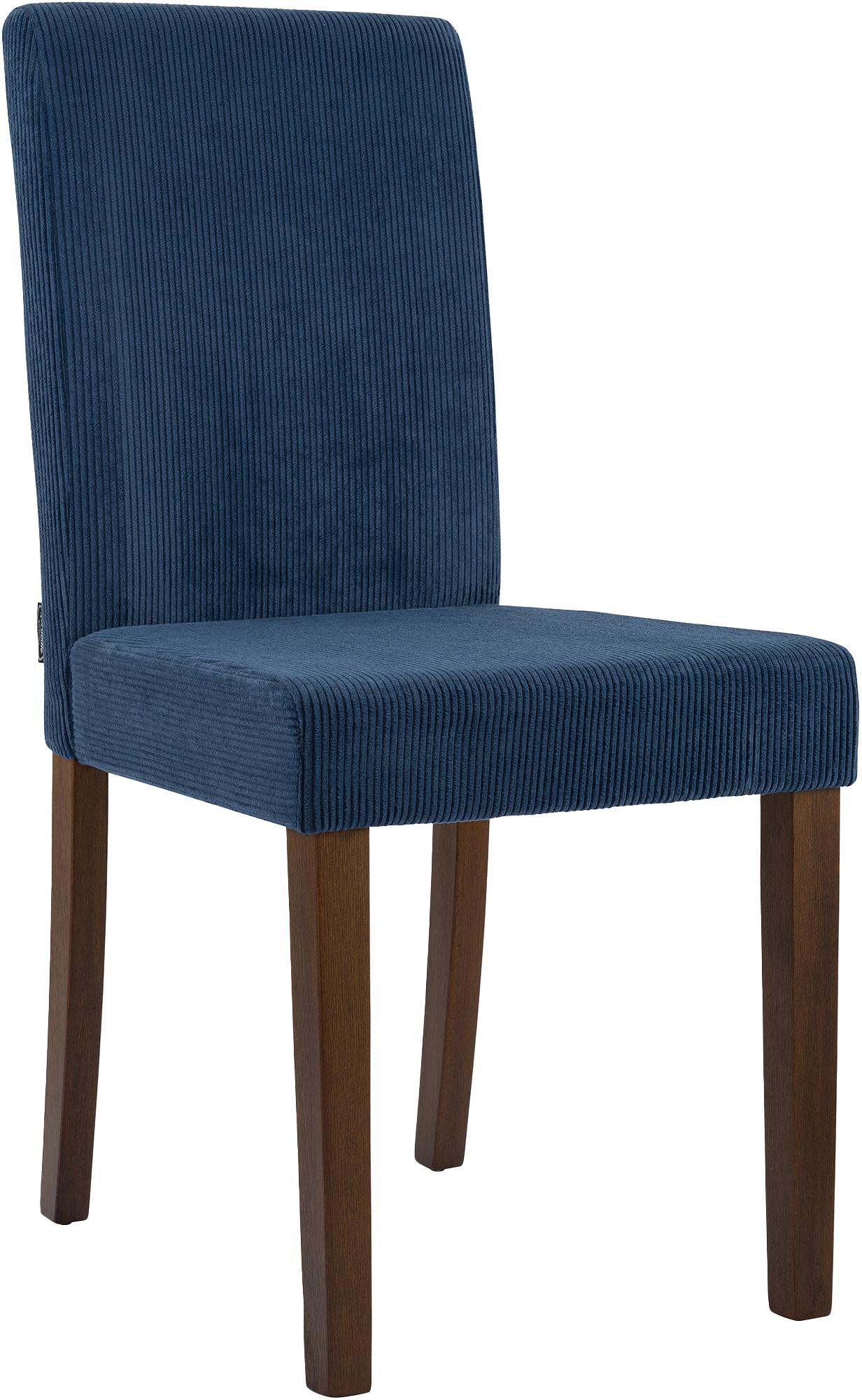 Esszimmerstuhl Ina Cord antik dunkel, blau