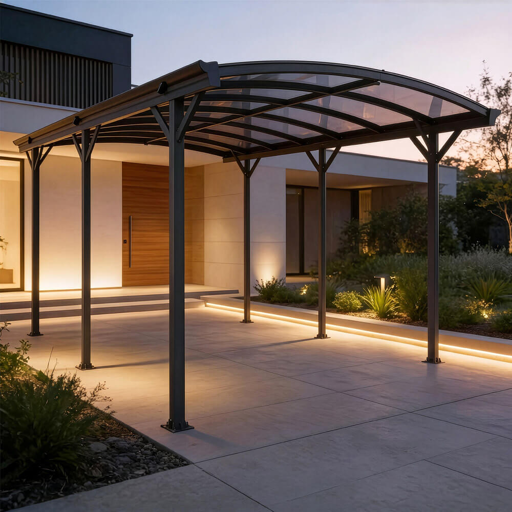Design Carport FALO - 505 x 300 cm Anthrazit