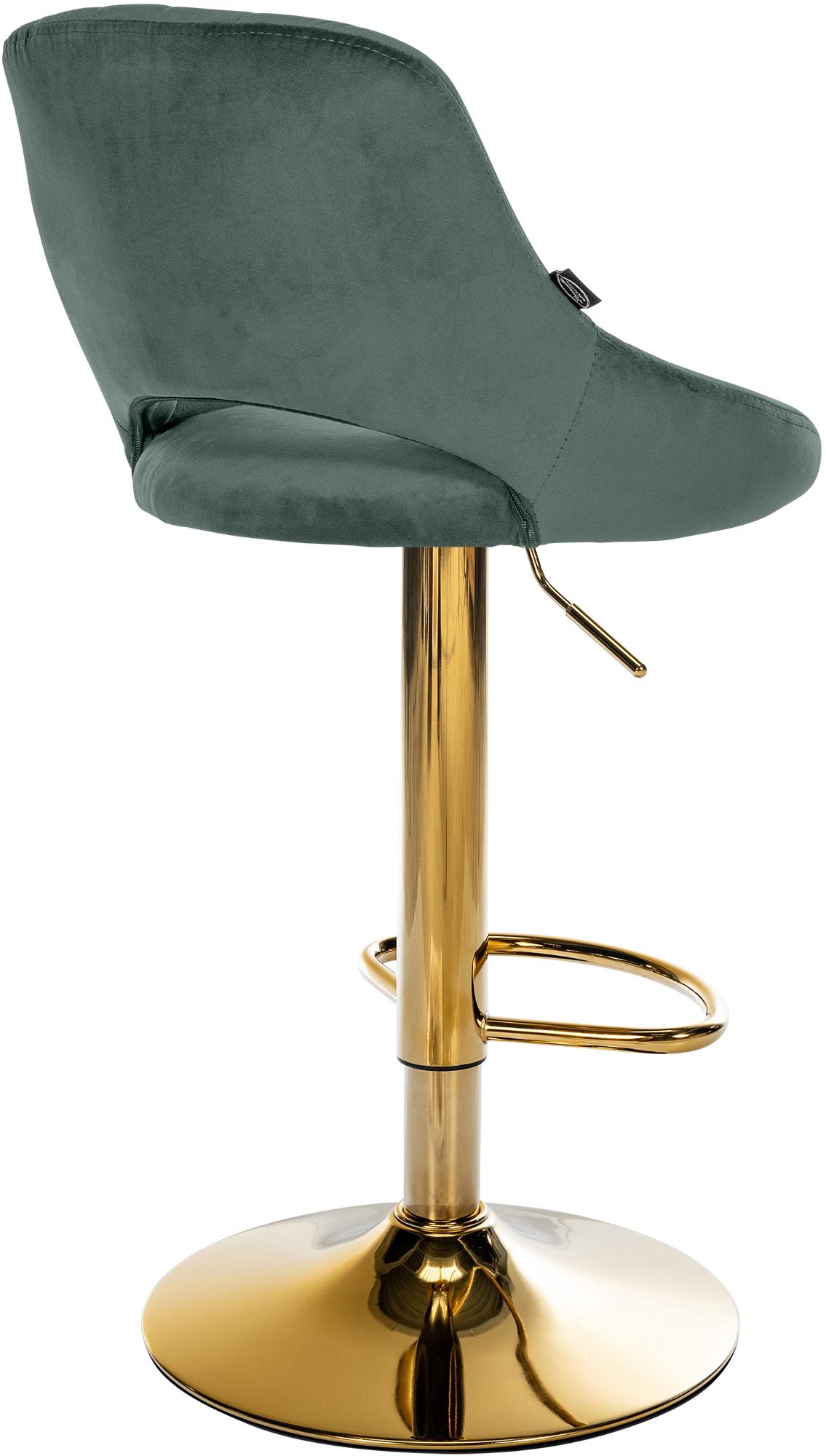 2er Set Barhocker Milet Samt G, grün