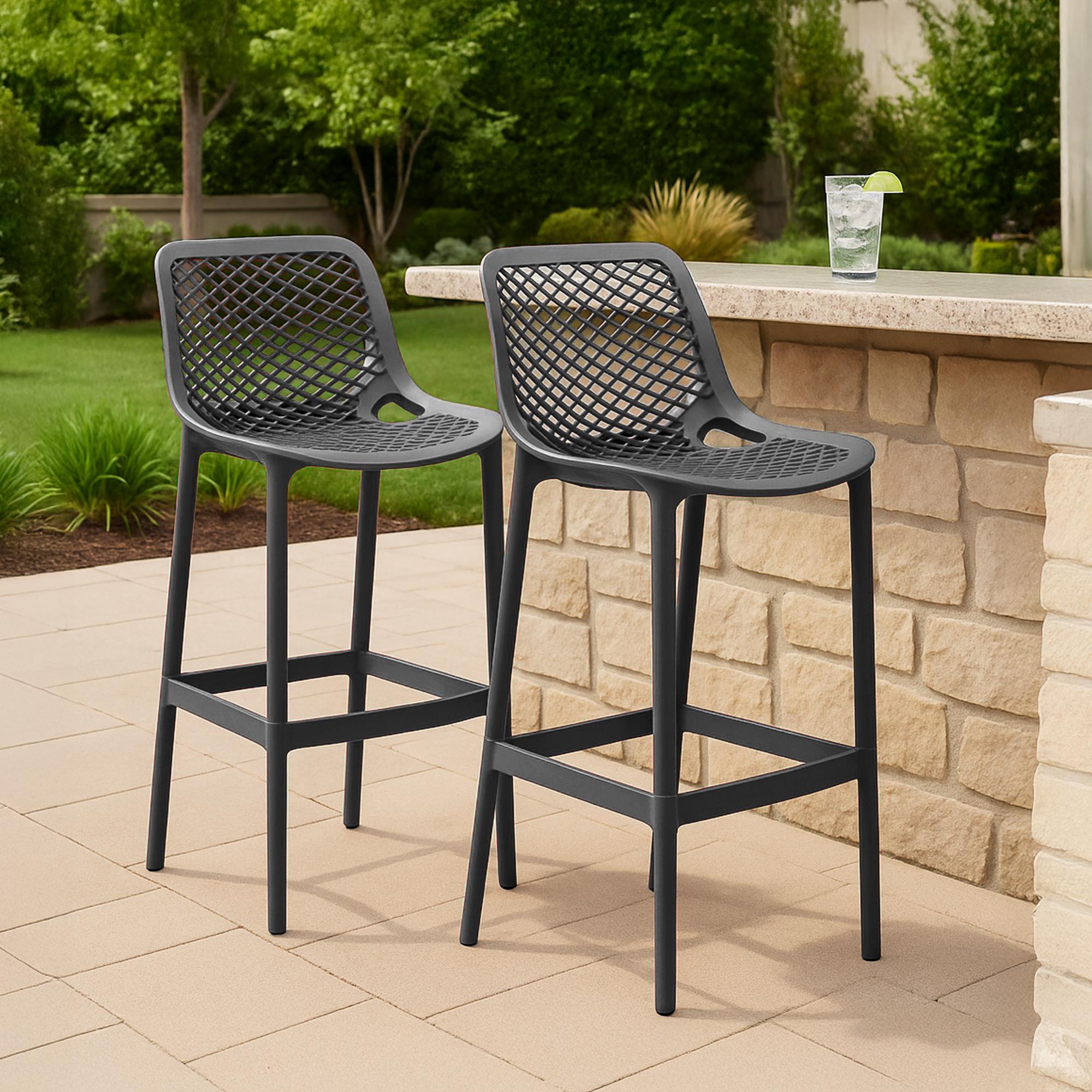 2er Set Barhocker Air, dunkelgrau