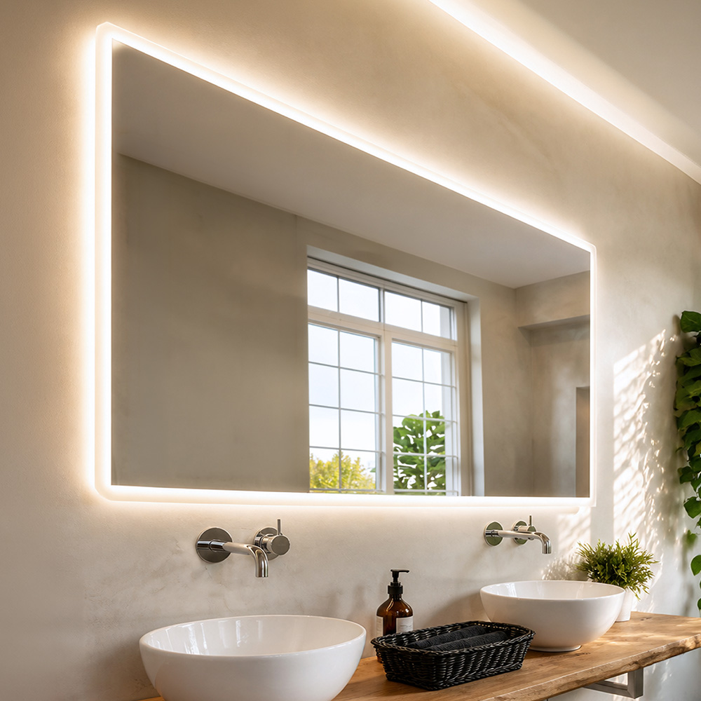 LED-Spiegel Rechteckig NOLA – 120 x 70 cm