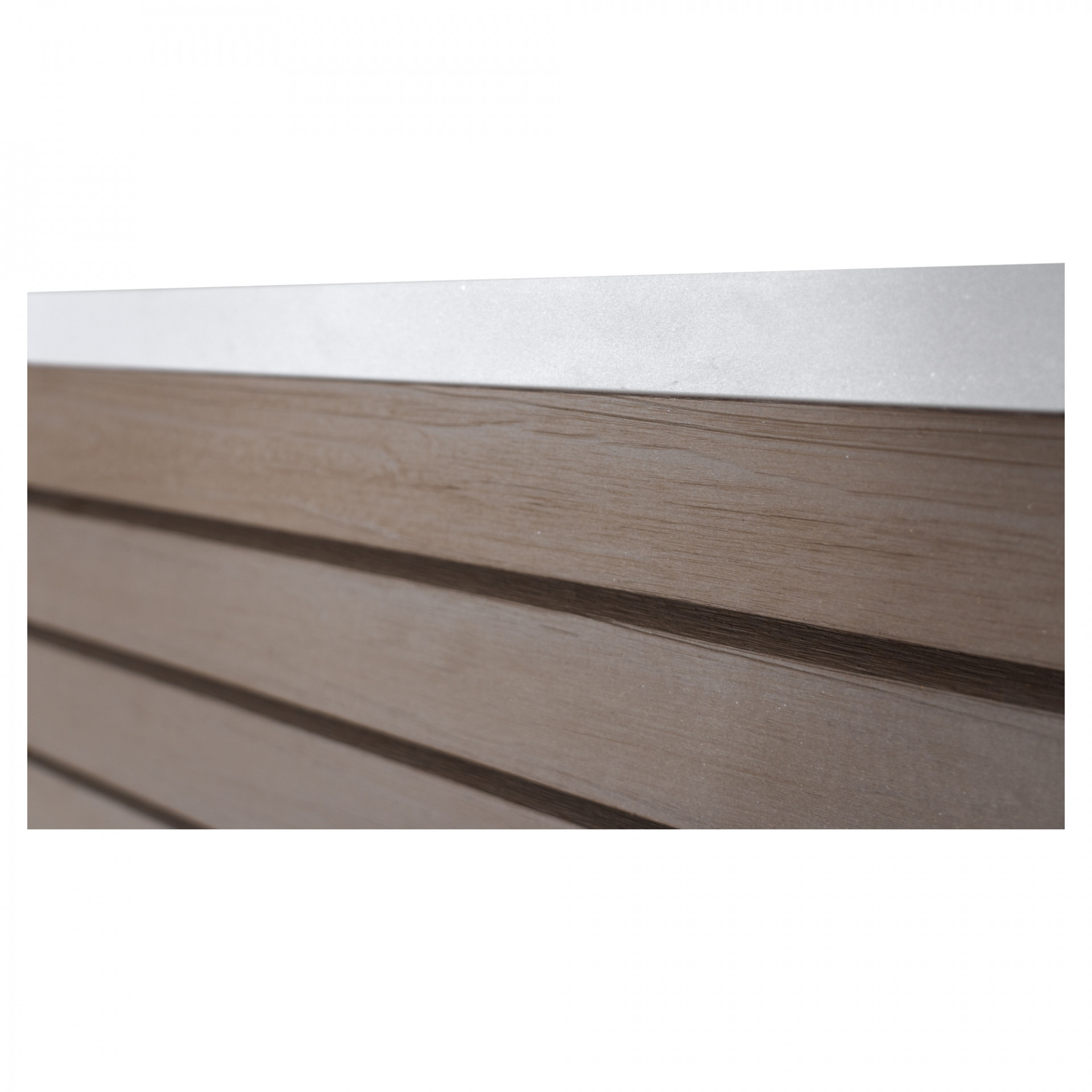 HANÖ-Serie SCHOKO Holzstruktur, 21 Lamellen 20 x 75/68 x 1793 mm, BPC-Rhombus-Steckzaun