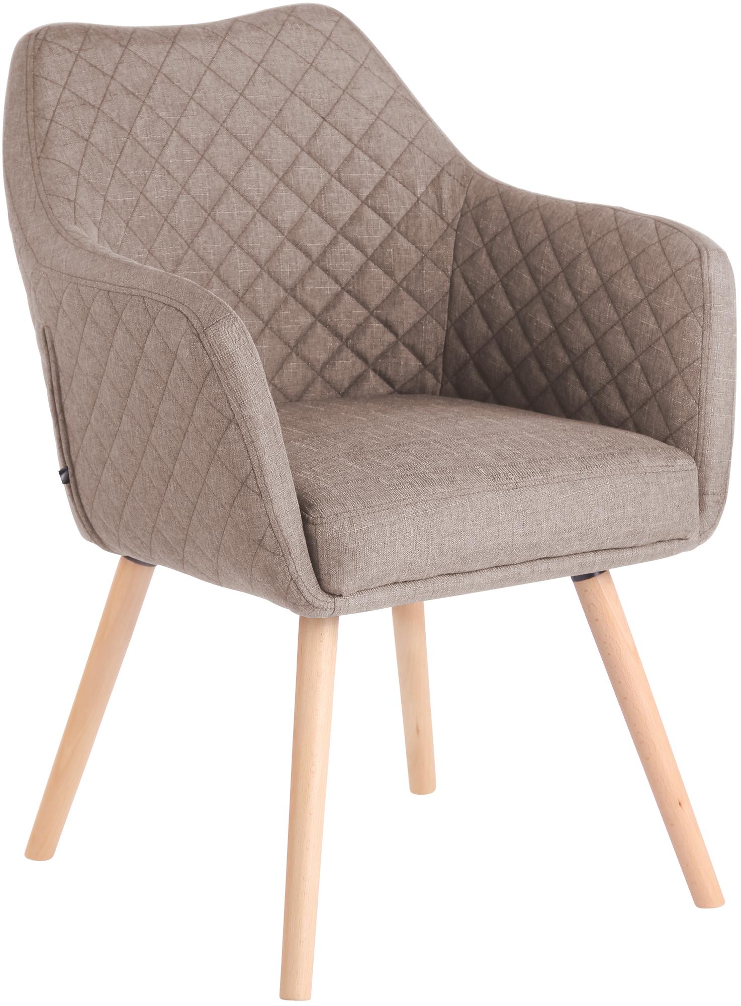 Esszimmerstuhl Gent Stoff natura, taupe