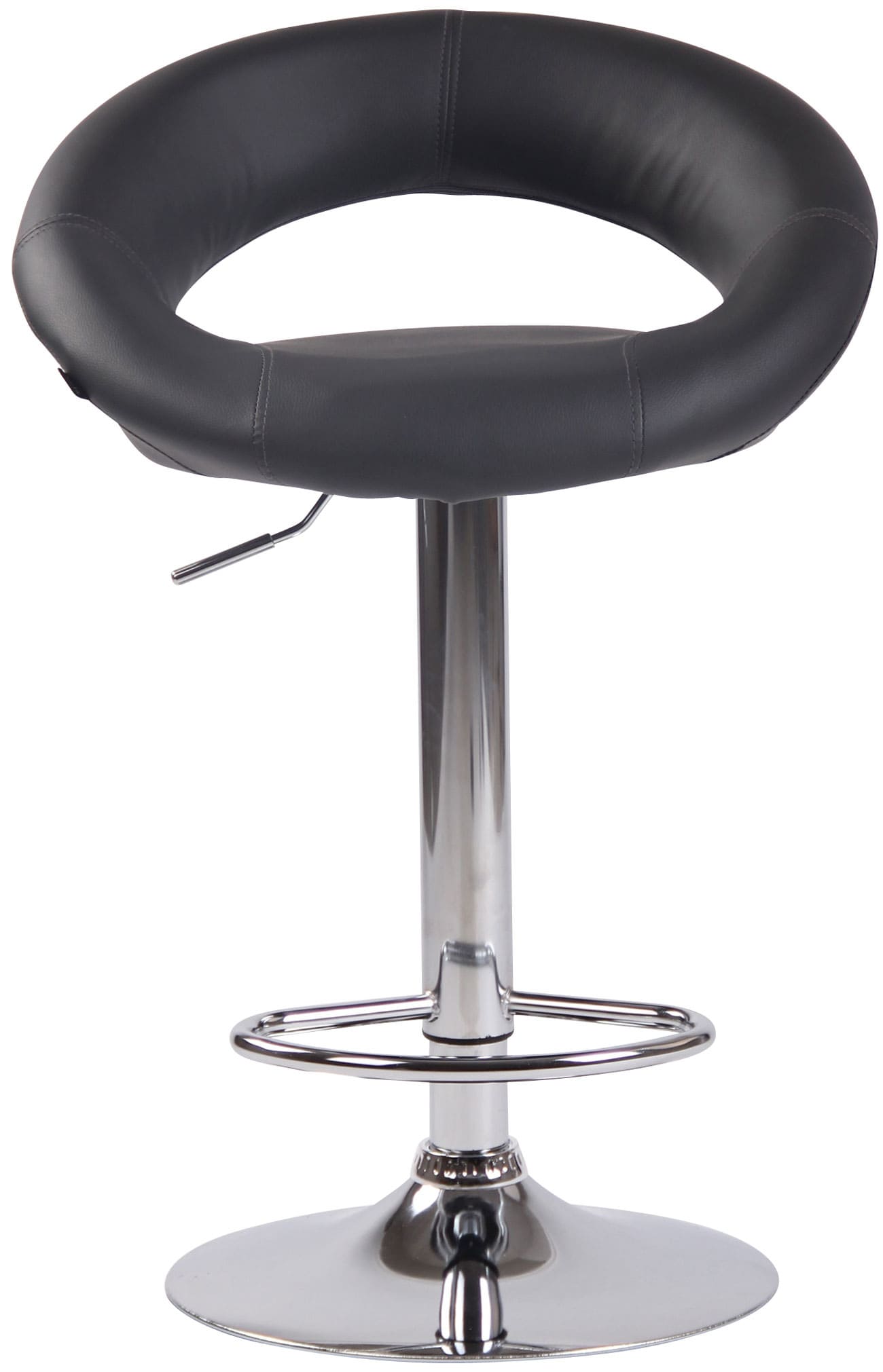 2er Set Barhocker Olinda Kunstleder chrom, grau