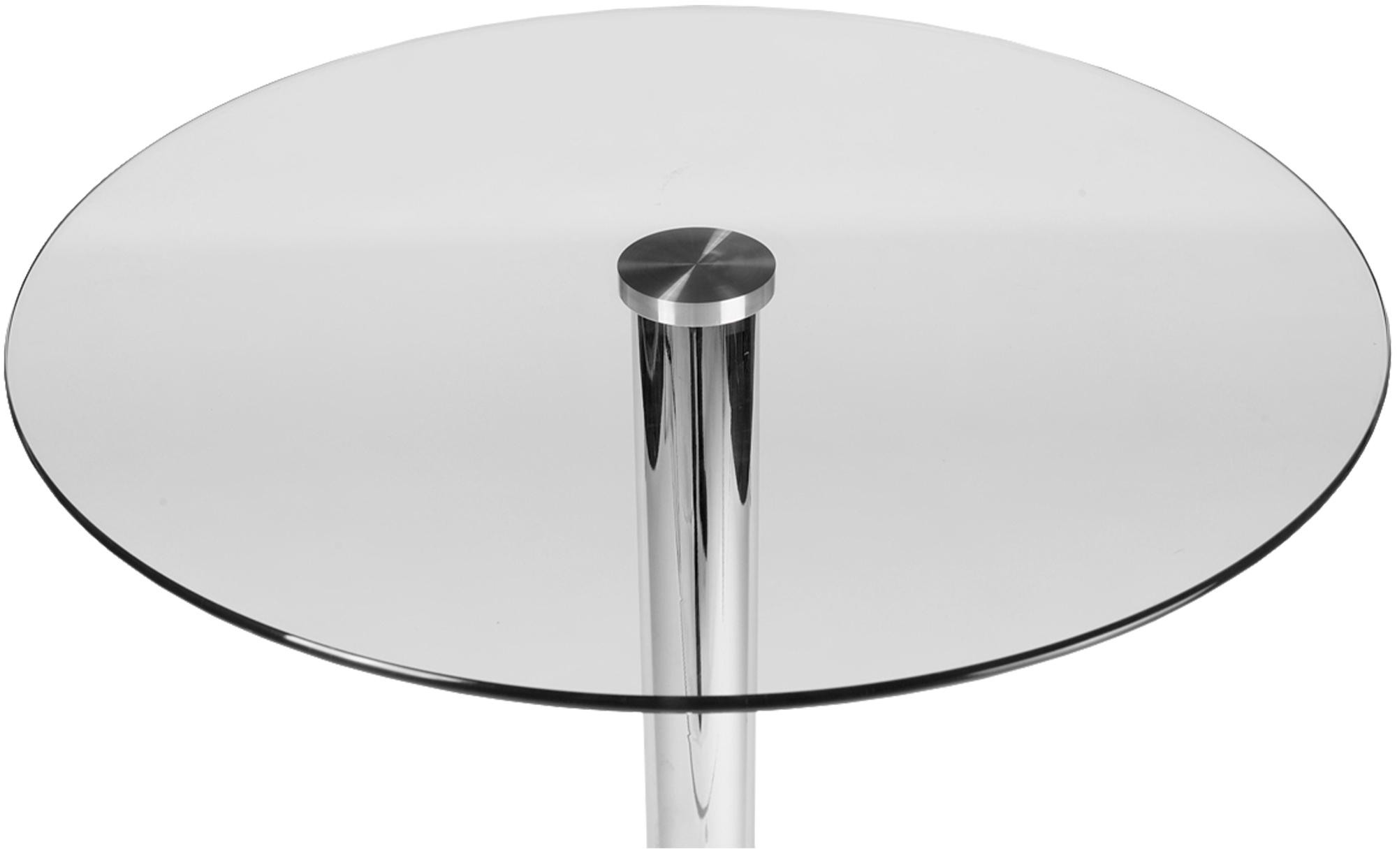 Glastisch rund 105 cm, klarglas