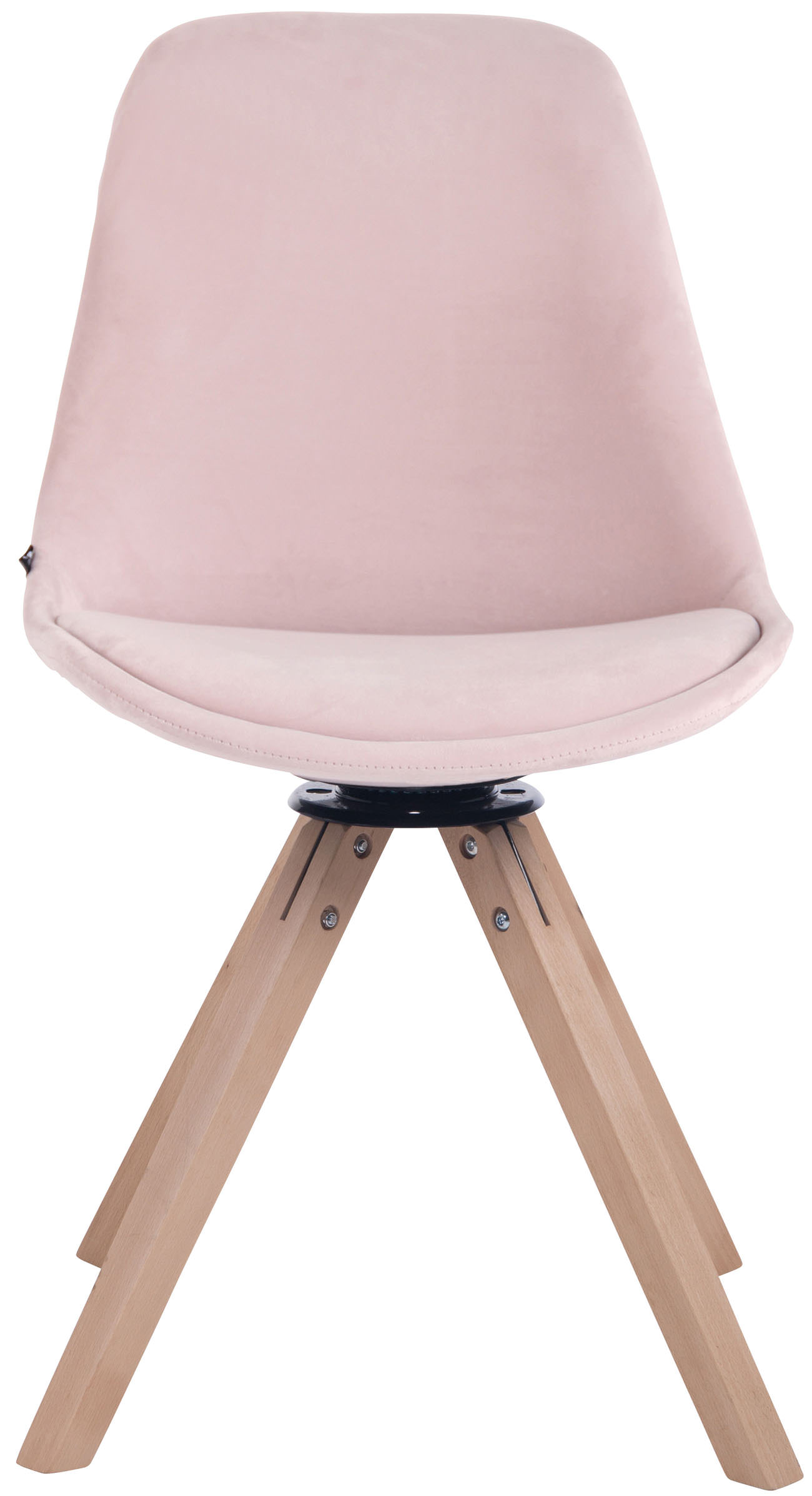 Esszimmerstuhl Troyes Samt Square natura, pink