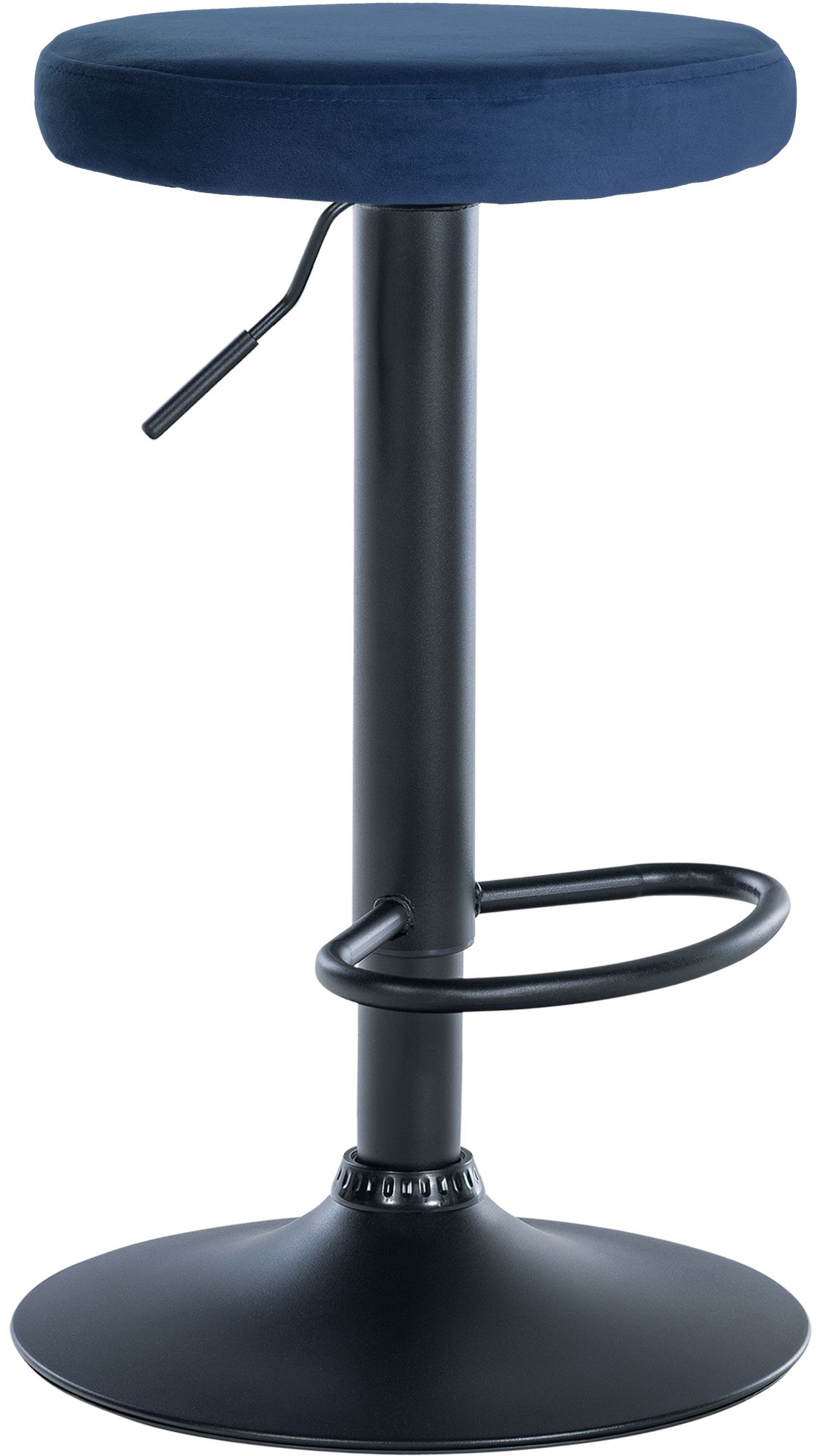 Barhocker Ponte Samt schwarz, blau