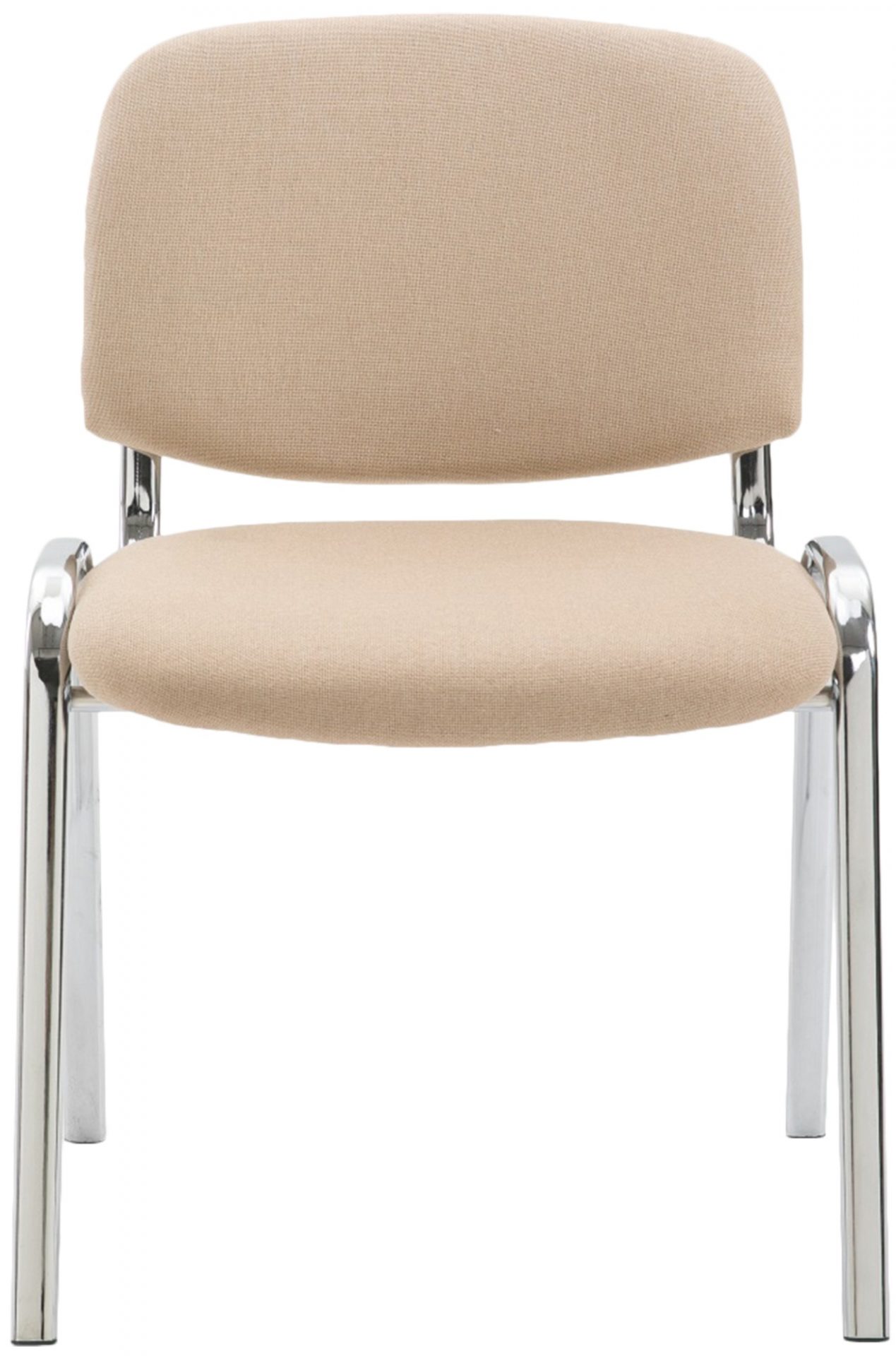 Besucherstuhl Ken C Stoff, creme