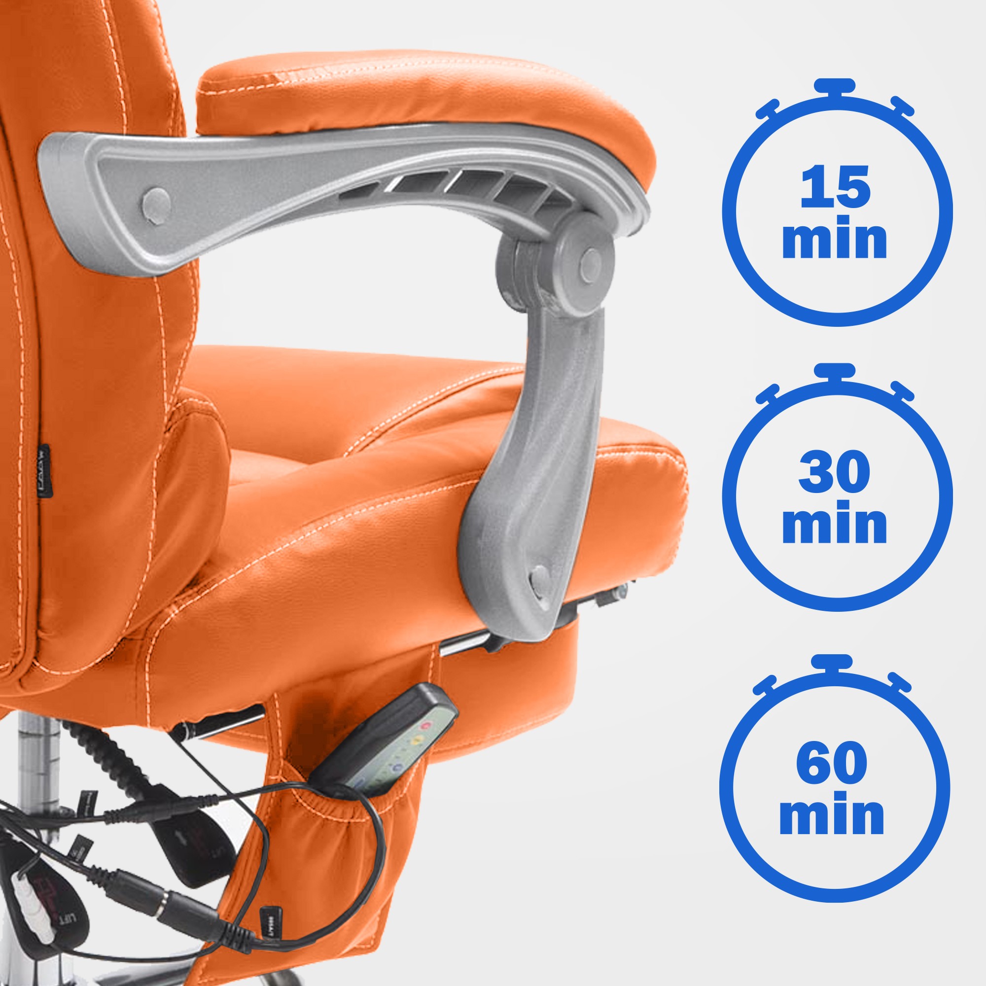 Bürostuhl Pacific mit Massagefunktion V2, orange