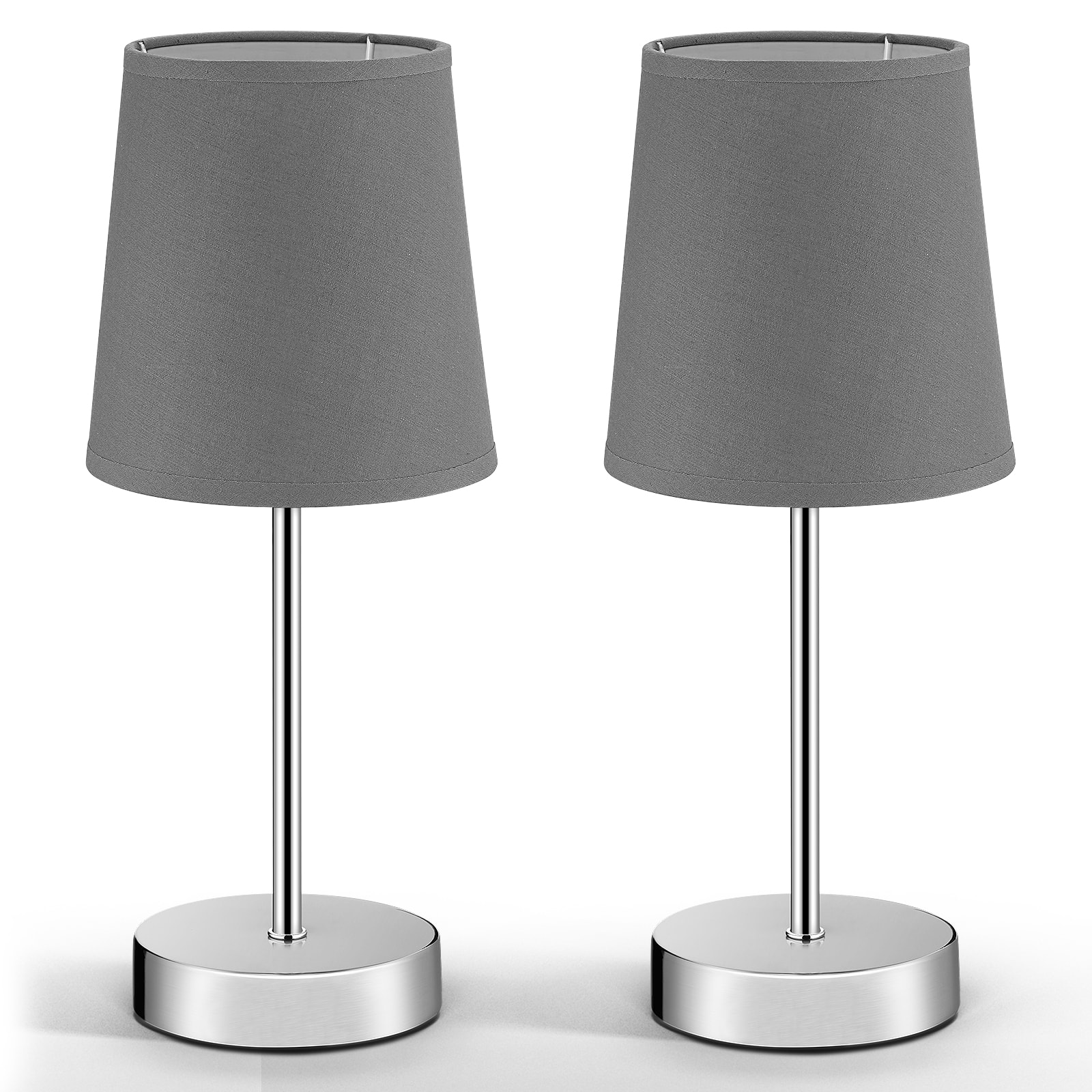 Tischlampe Lumière 2er-Set Grau