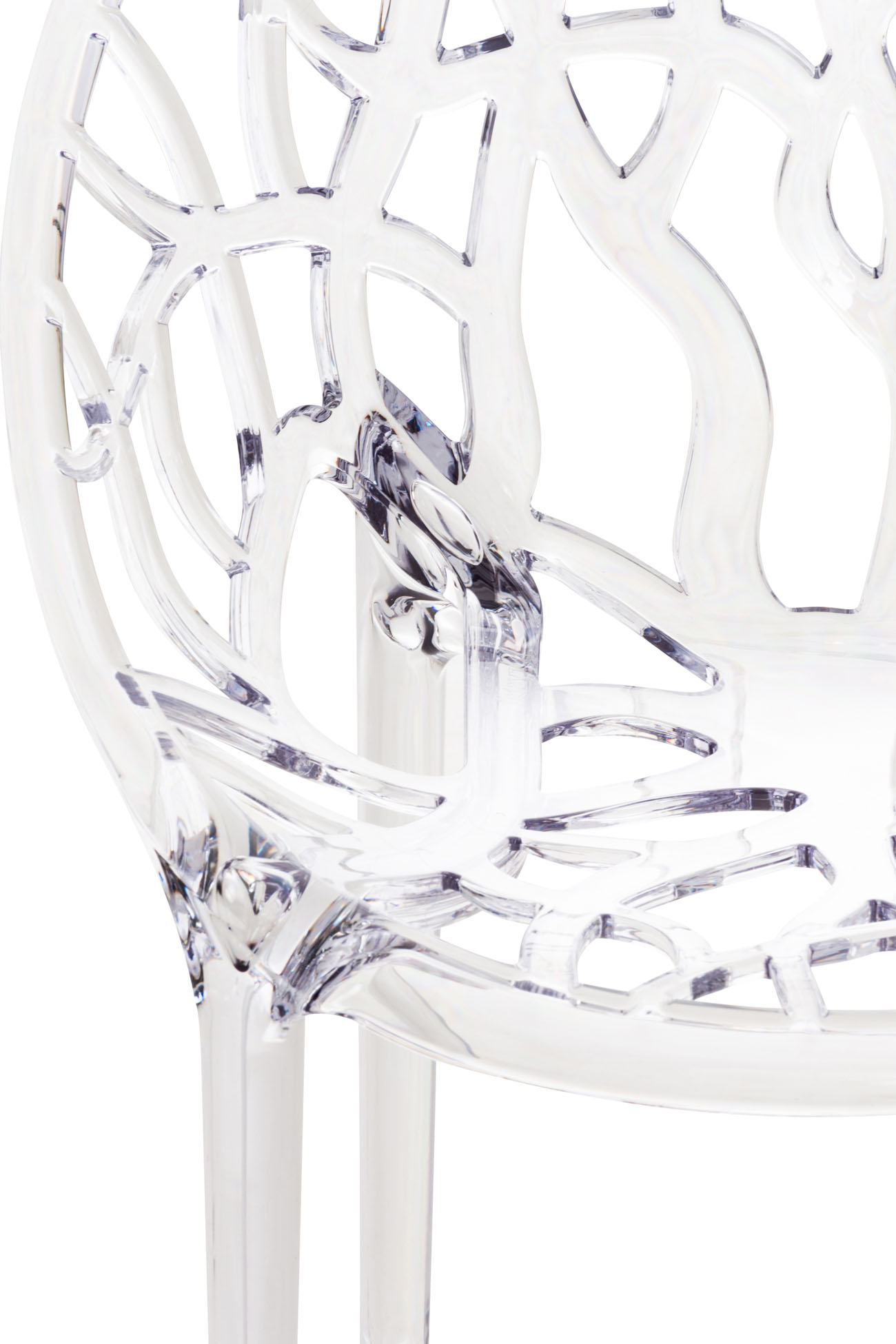 2er SET Stapelstuhl CRYSTAL, transparent