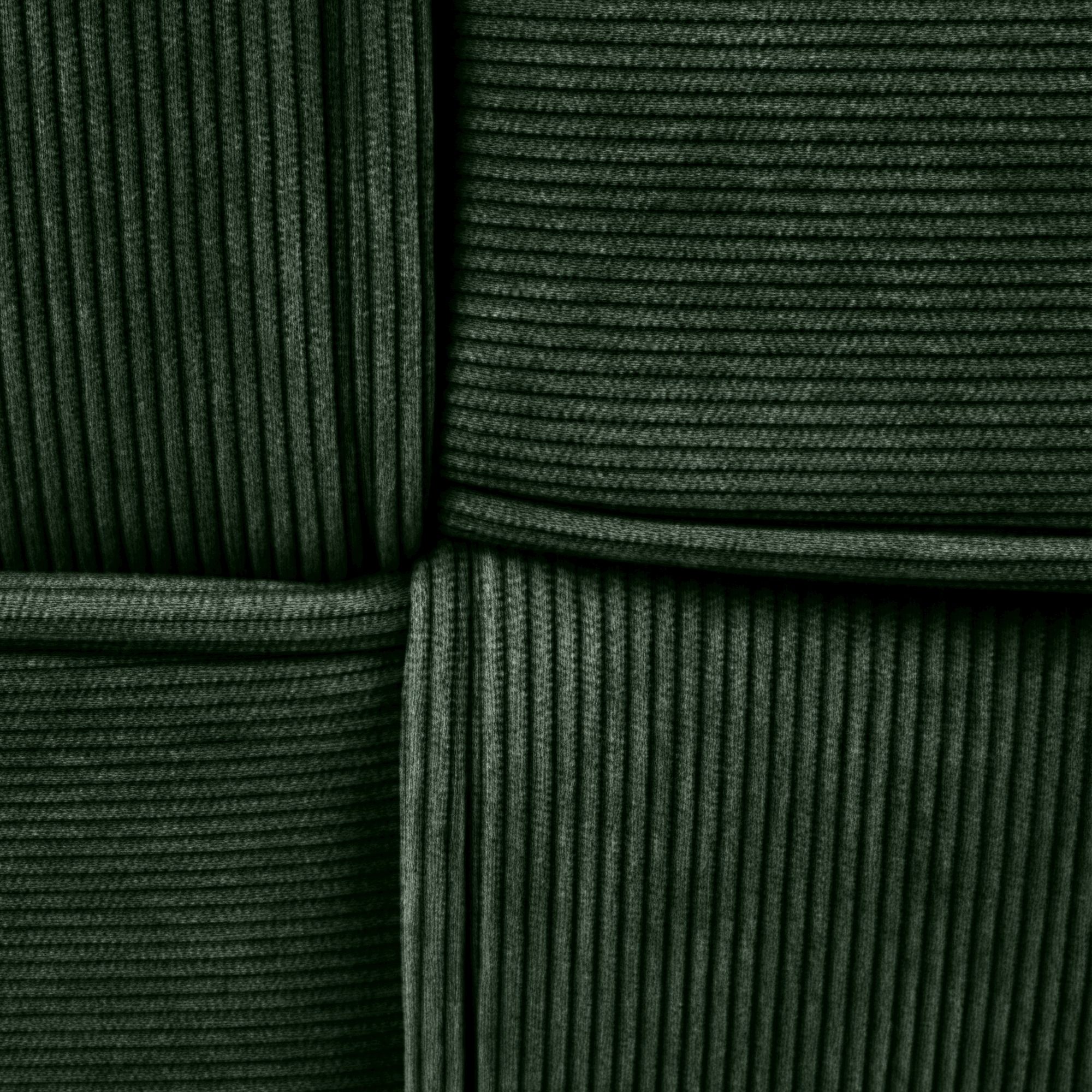 Sitzhocker Forinta Cord, dunkelgrün