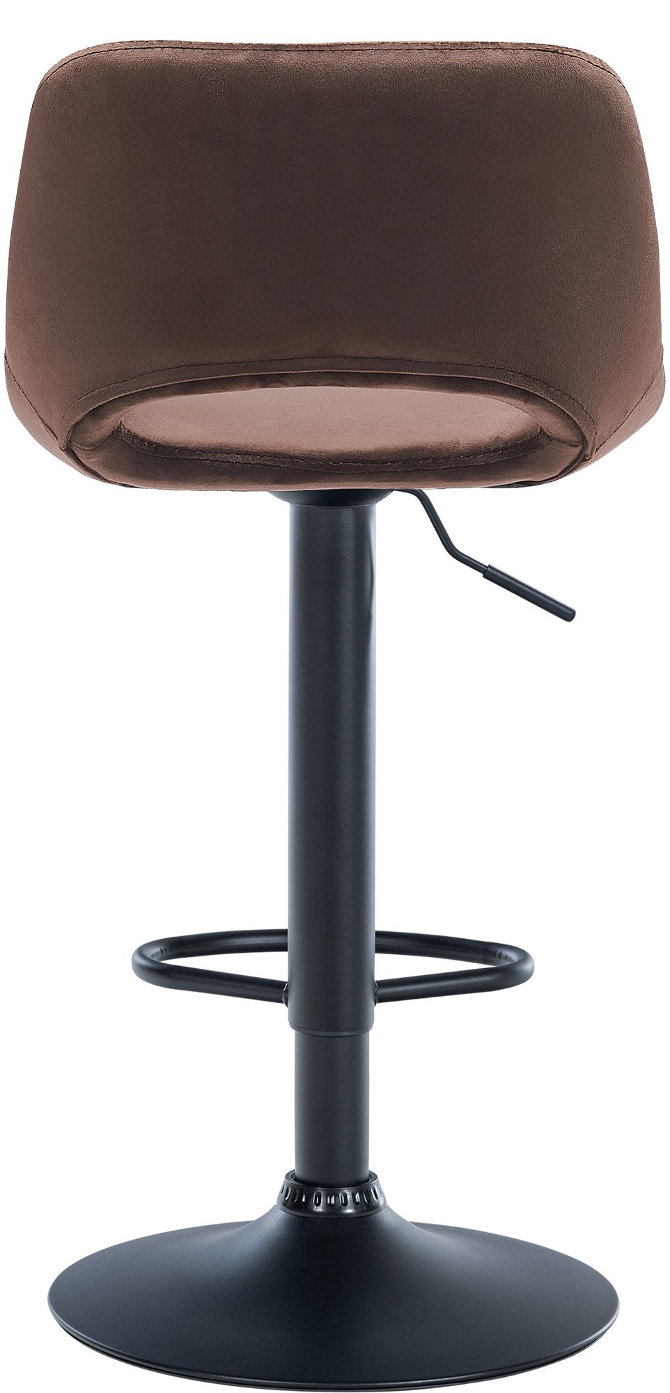 2er Set Barhocker Camden Samt schwarz, braun