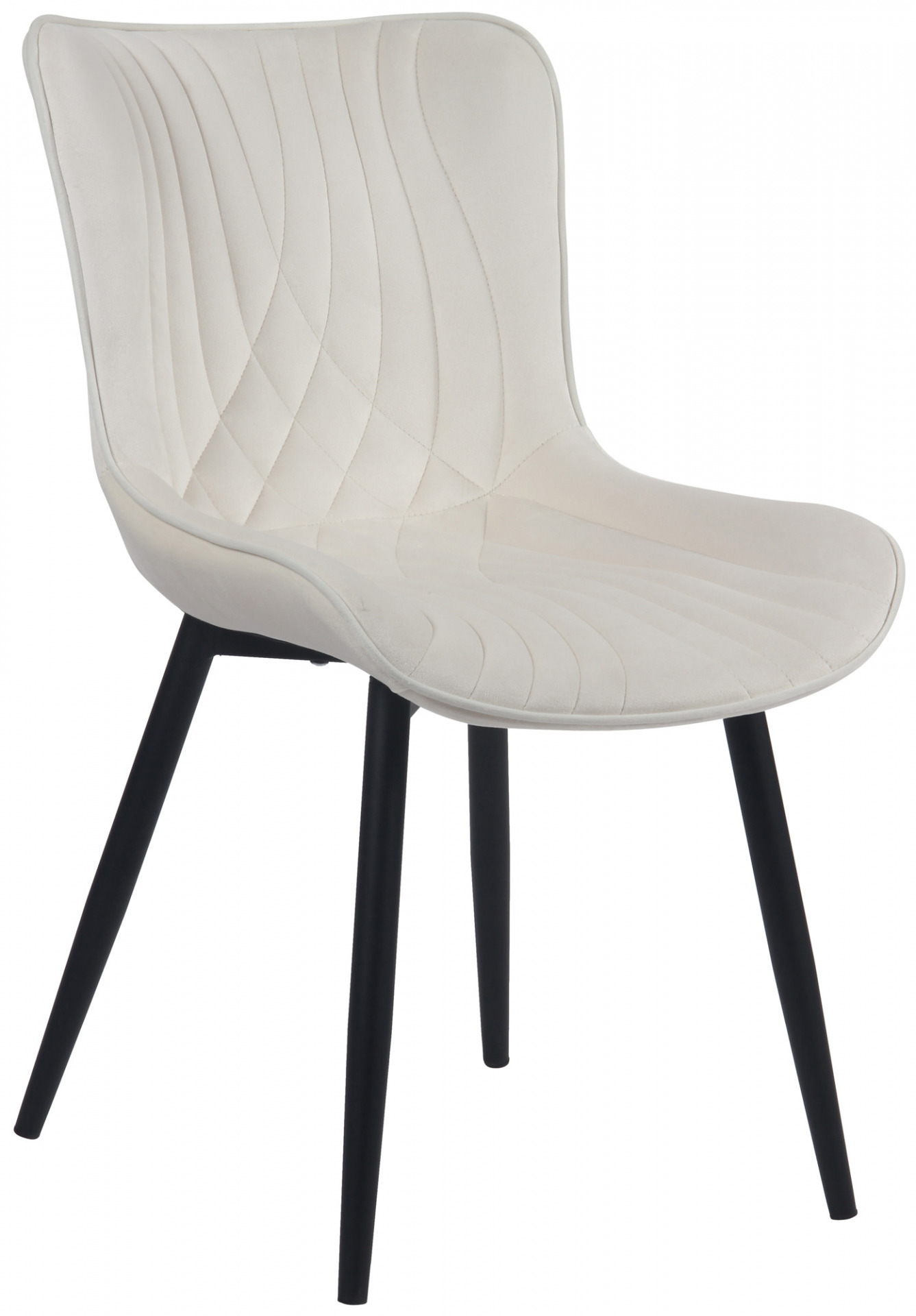 Stuhl Brady Samt, creme