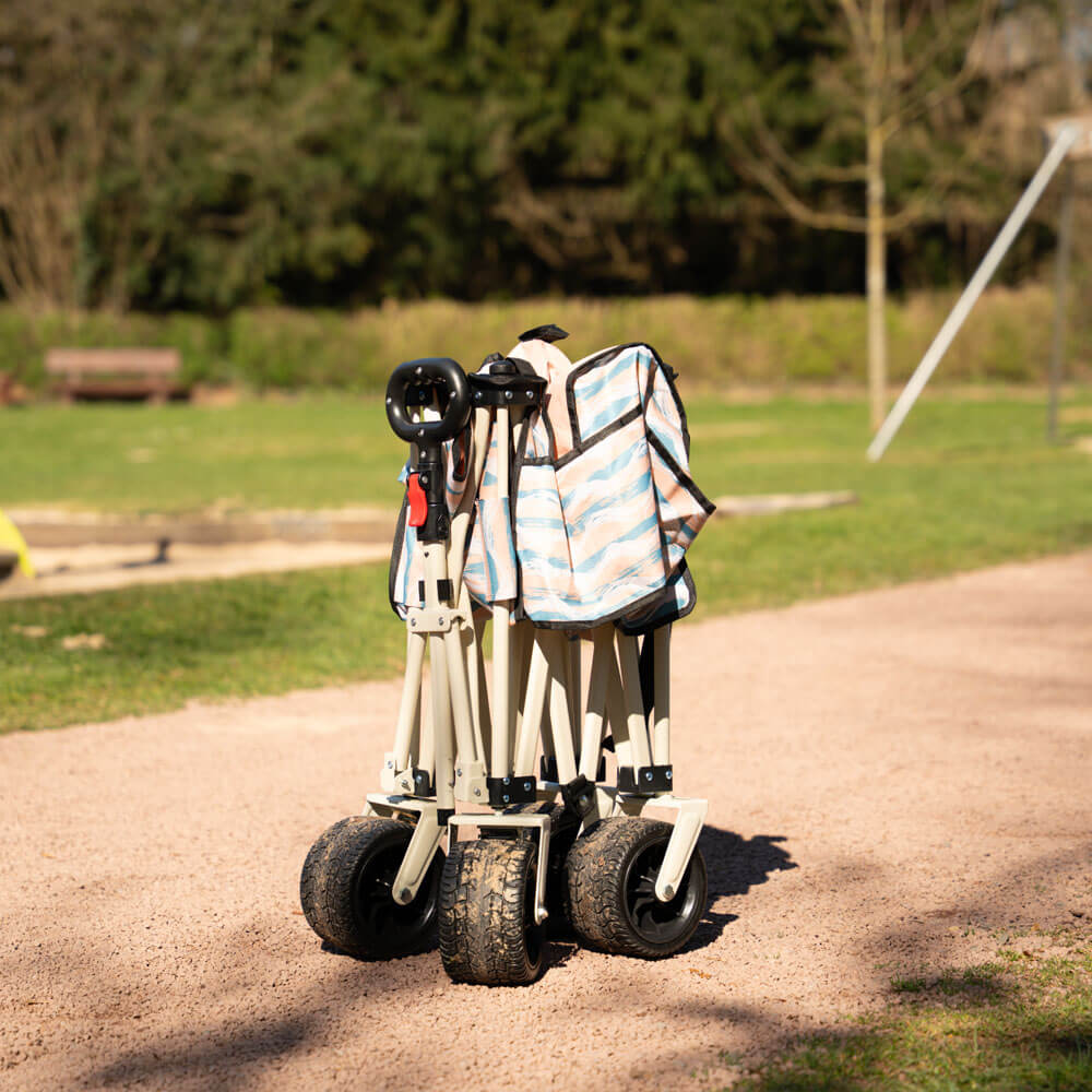 Bollerwagen faltbar JOLA - Beige/Blau