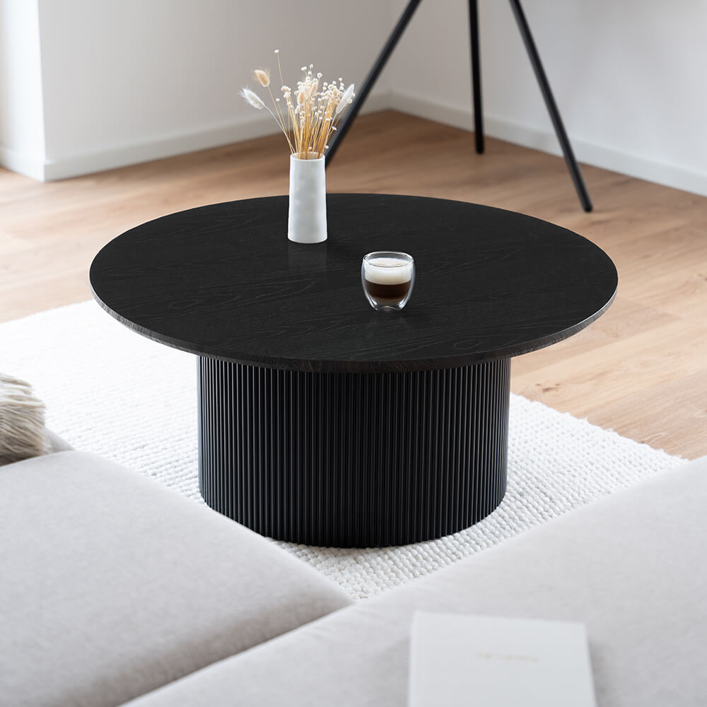 Couchtisch Rund ADELINA Dark Oak