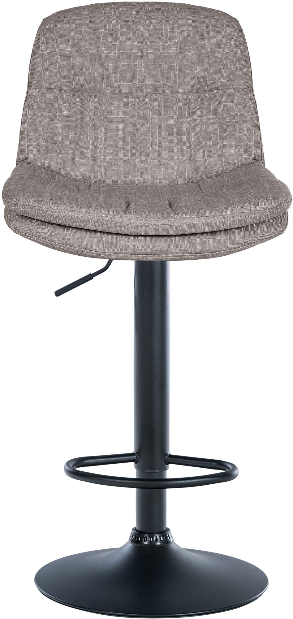 Barhocker Laurel Stoff schwarz, grau