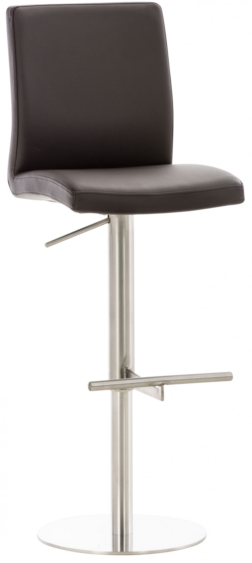 Barhocker Cadiz Kunstleder edelstahl, braun