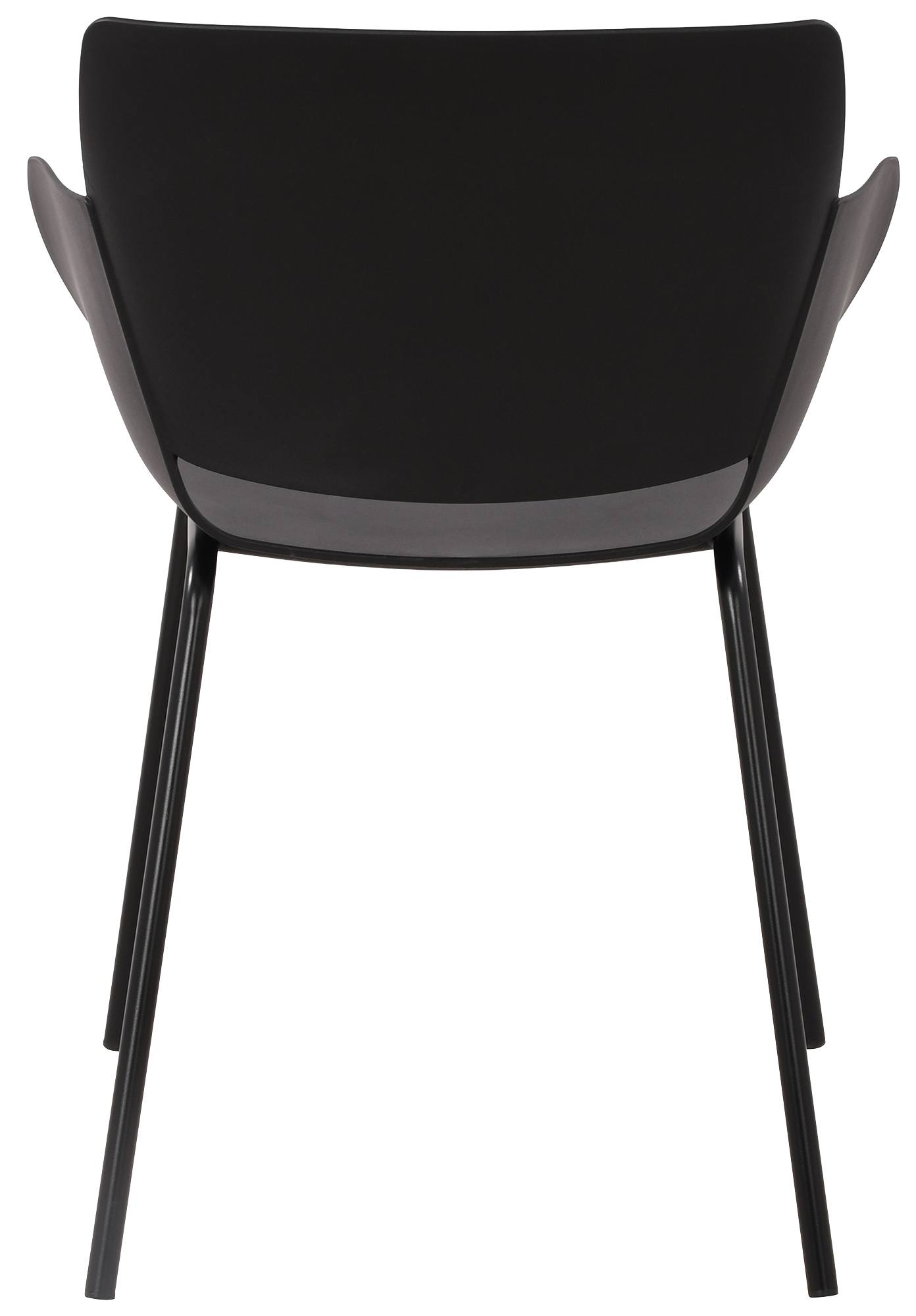 Gartenmöbel-Set Lirra mit 4 Stühlen, schwarz