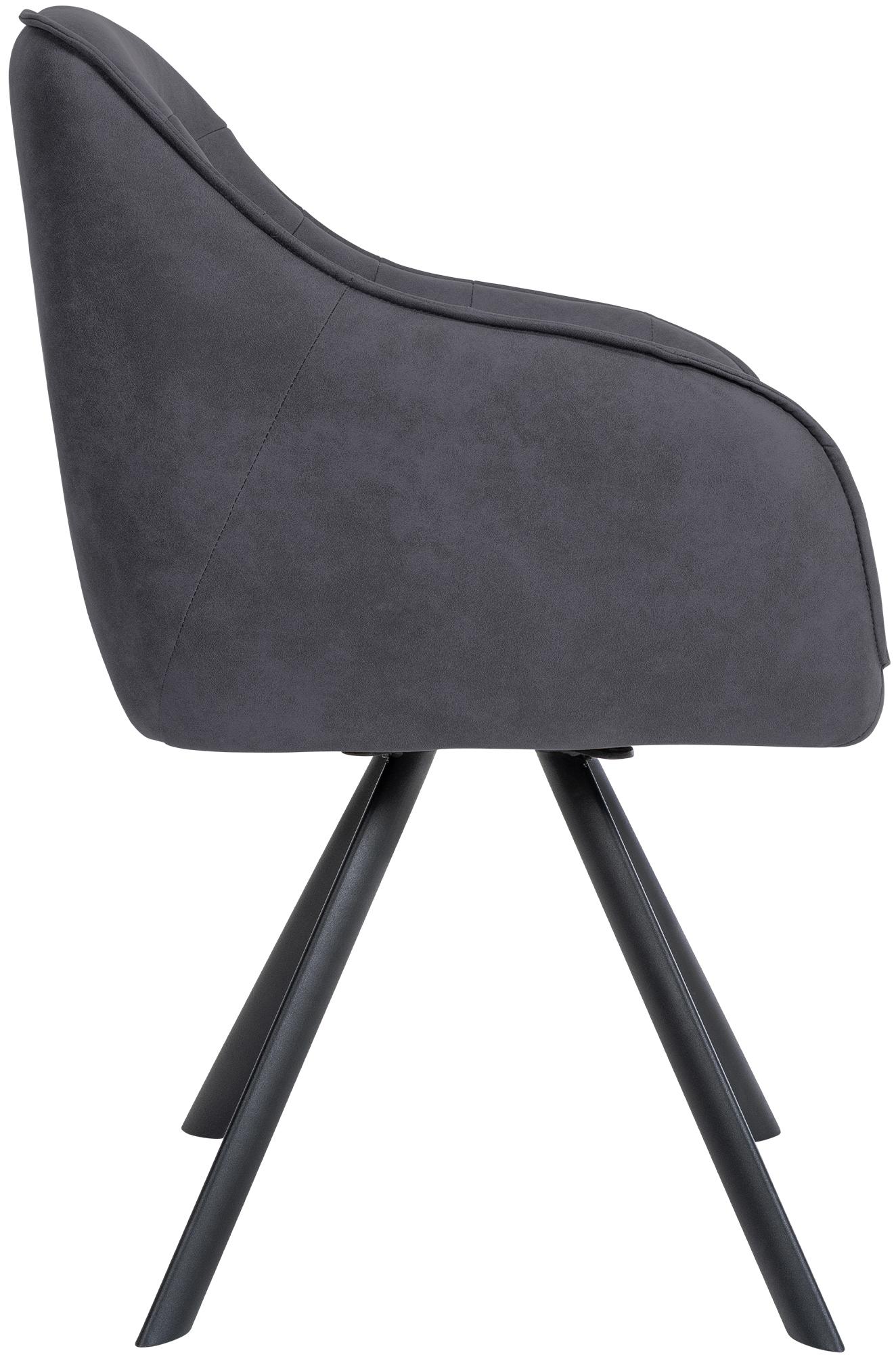 Stuhl Russel Vintage, schwarz