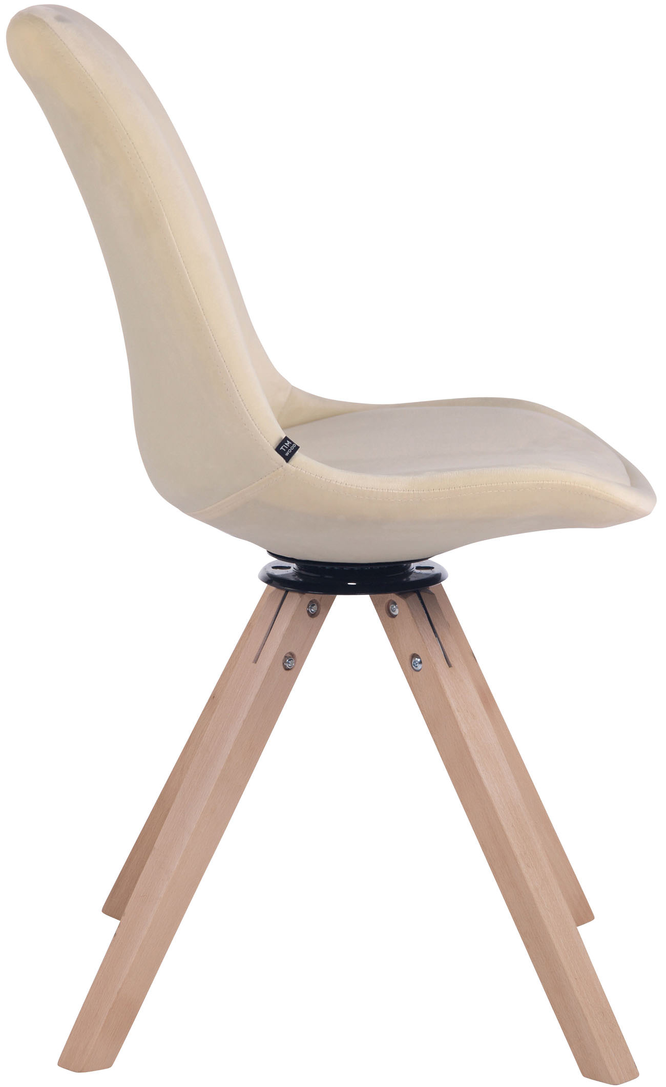 Esszimmerstuhl Troyes Samt Square natura, creme