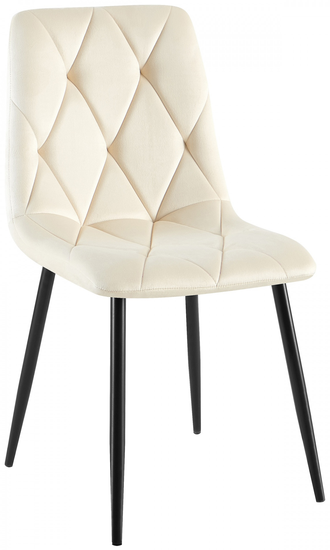 Esszimmerstuhl Clairton Samt, creme