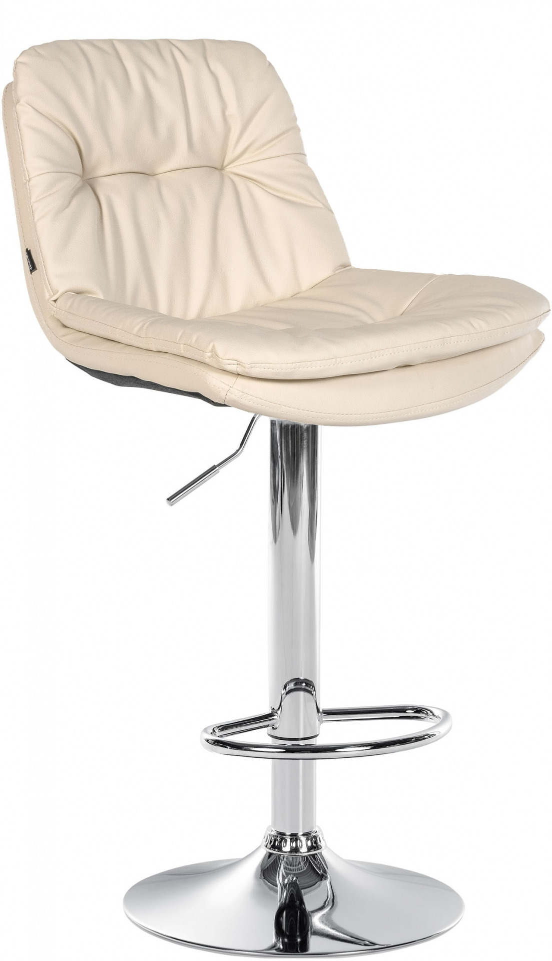 Barhocker Laurel Kunstleder chrom, creme