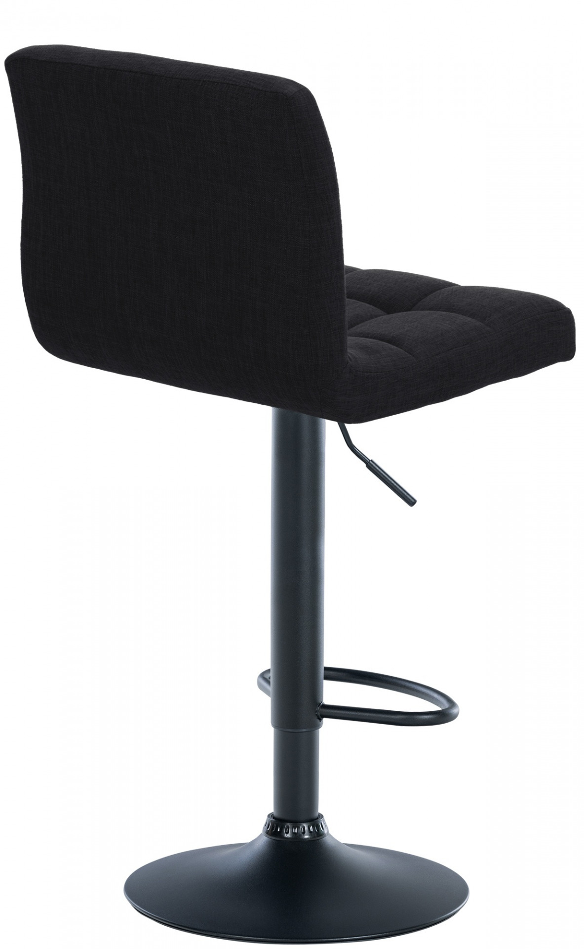 2er Set Barhocker Calma Stoff schwarz, schwarz