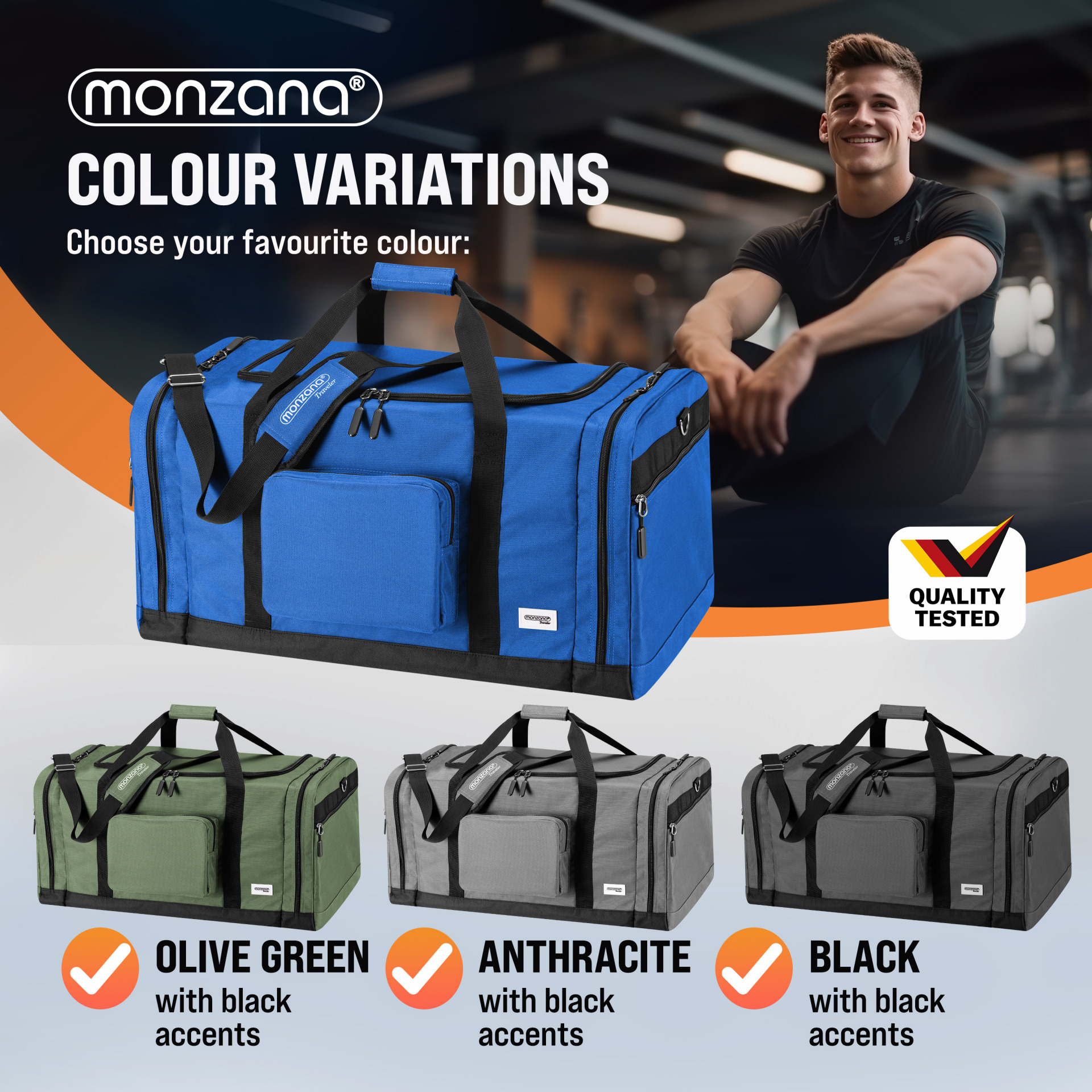 Reisetasche Blau 90L