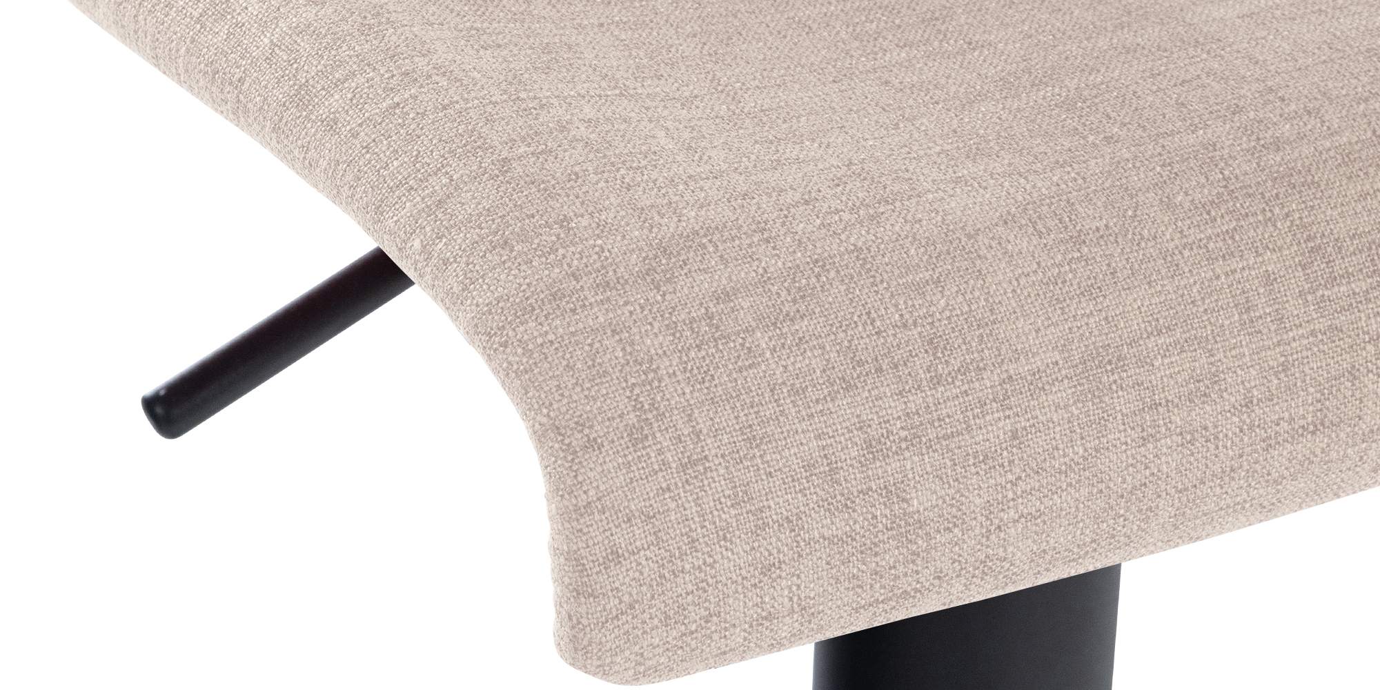 2er Set Barhocker Branford Stoff, creme