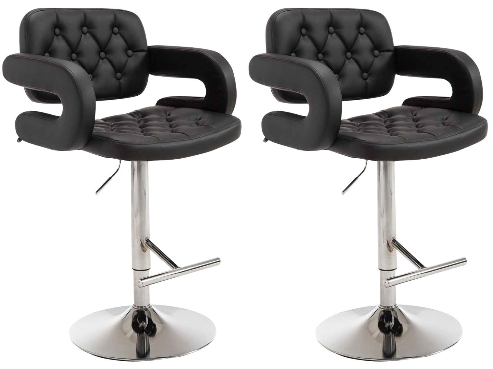 2er Set Barhocker Dublin C, schwarz