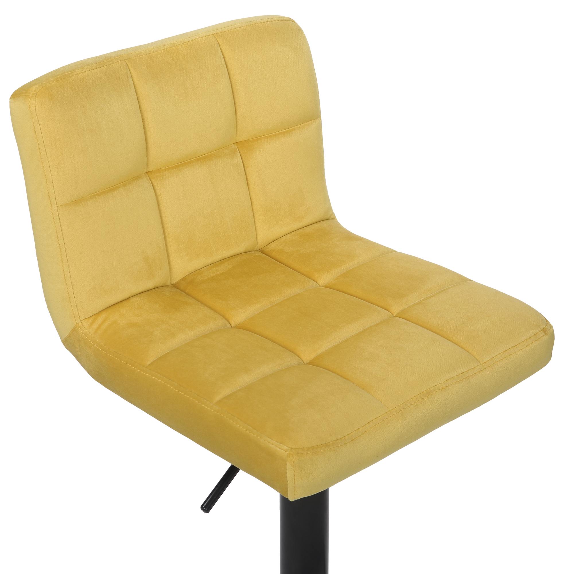 Barhocker Feni Samt, gelb