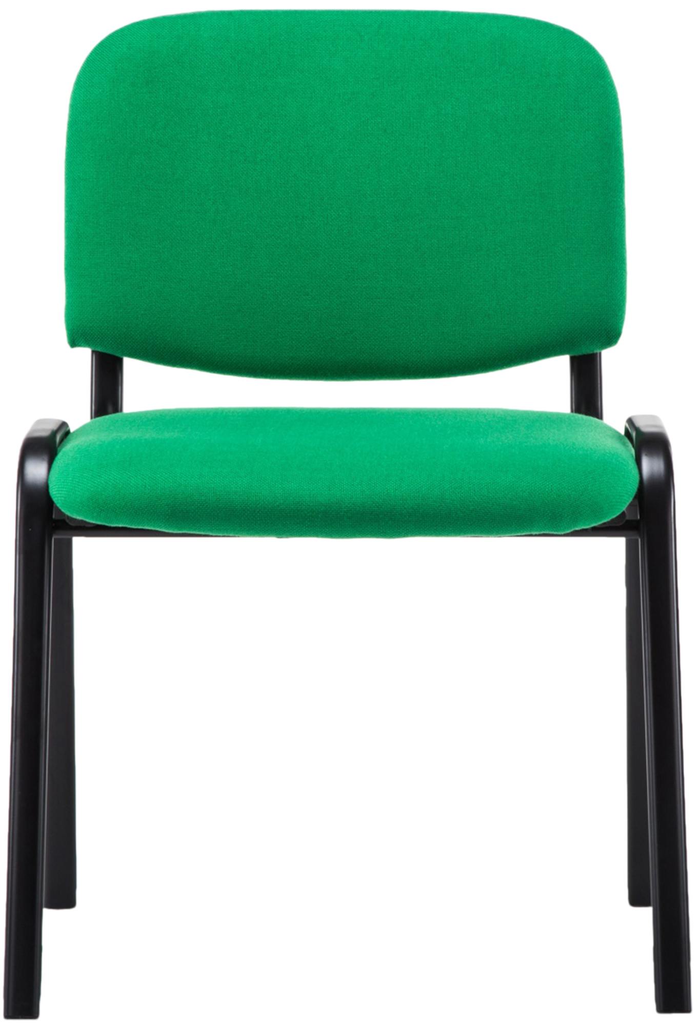 Besucherstuhl Ken V2 Stoff, grün