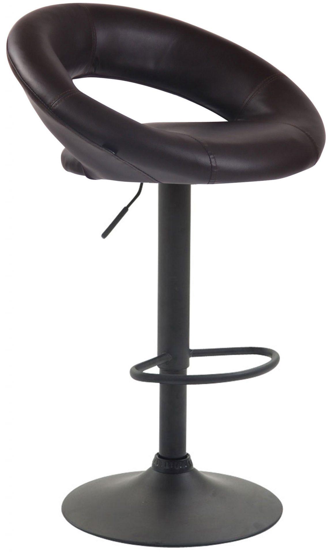 Barhocker Olinda Kunstleder schwarz, braun