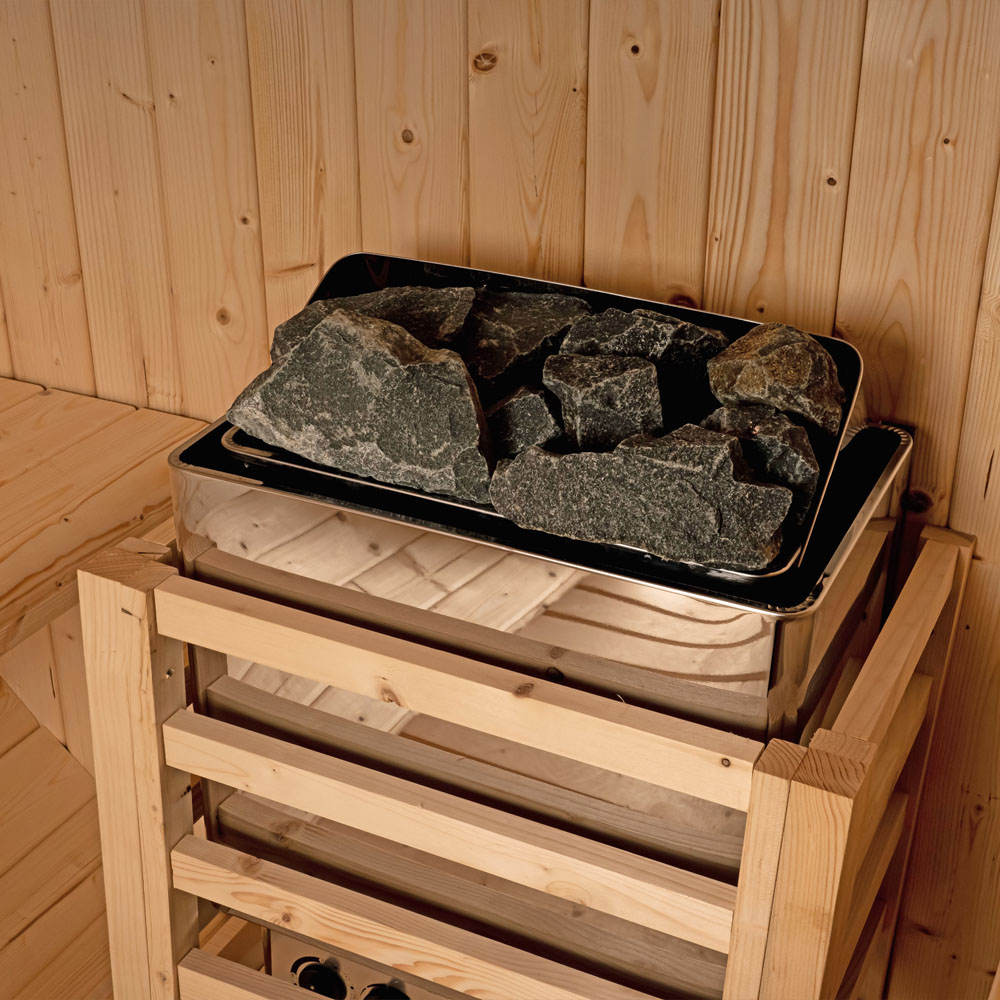Outdoor Fasssauna LAHTI L - 195 x 180 cm für 4 Personen
