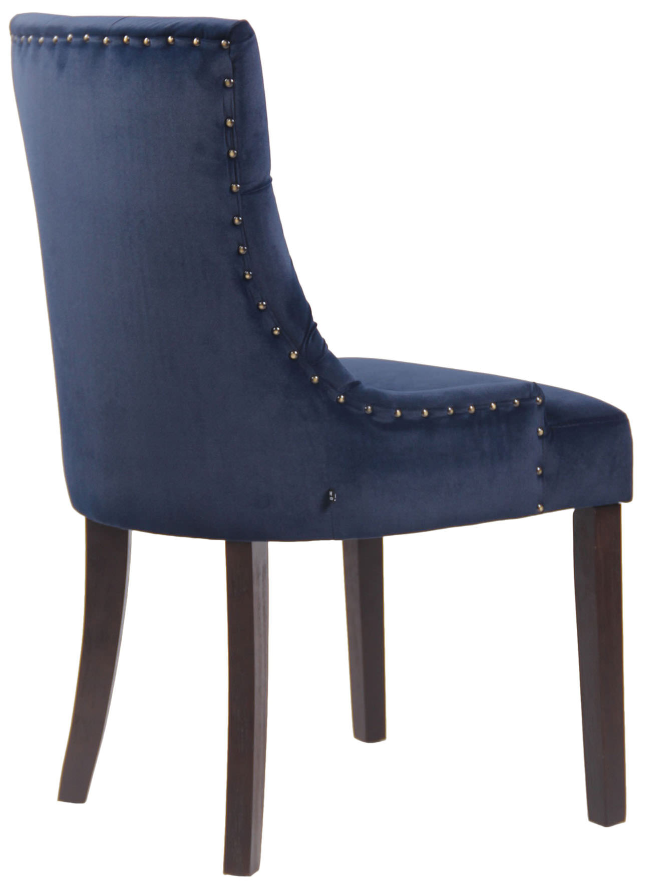 Esszimmerstuhl Aberdeen Samt antik, blau