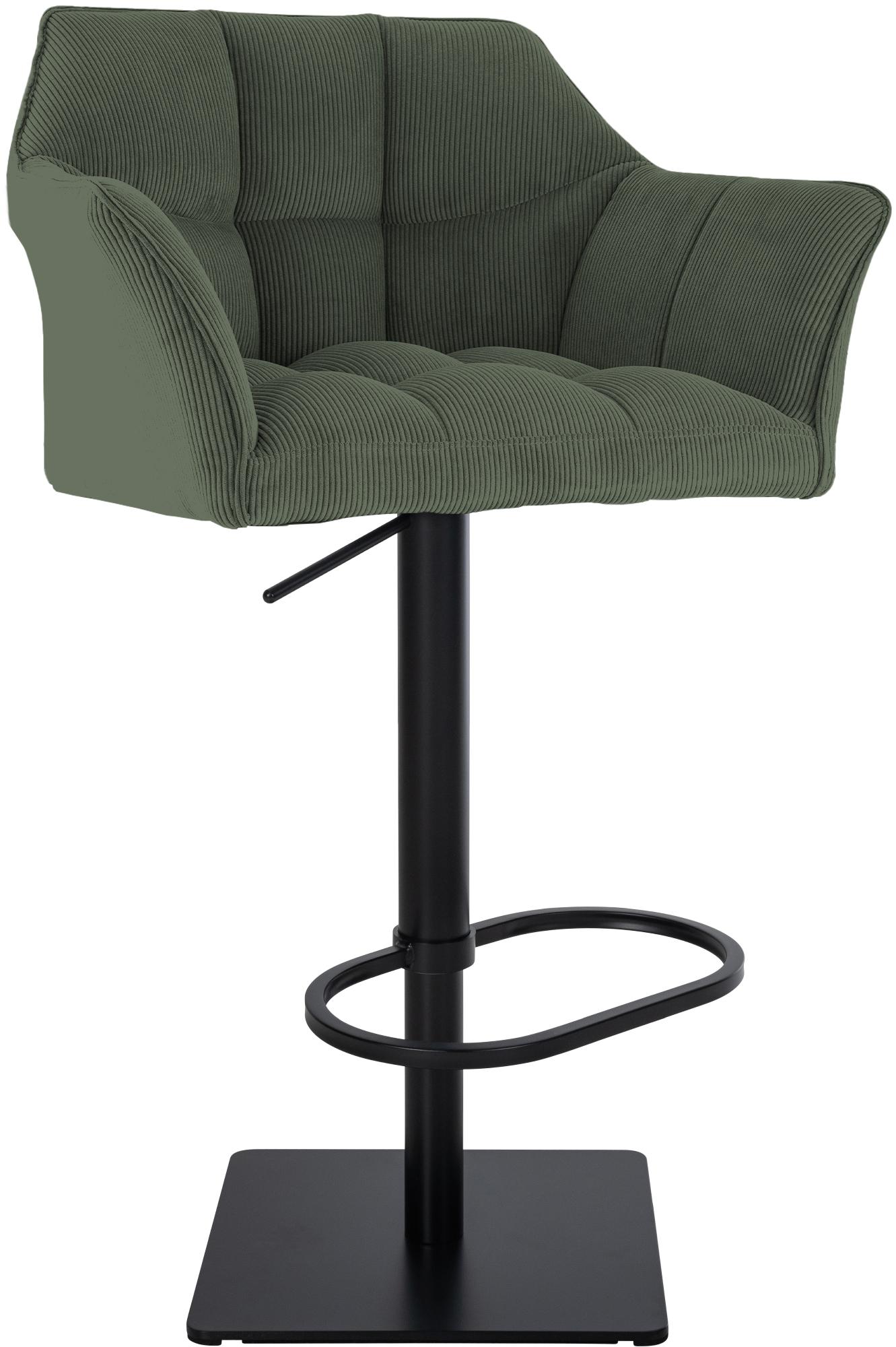 Barhocker Damaso B Cord, grün