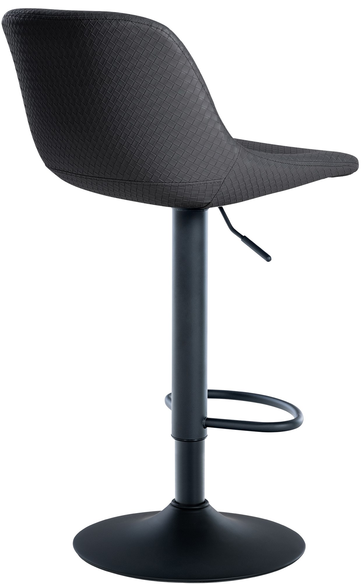 2er Set Barhocker Loft Kunstleder, schwarz