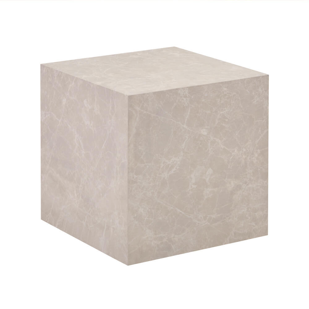 Couchtisch Marmor AMIRI M - 50 x 50 cm Beige