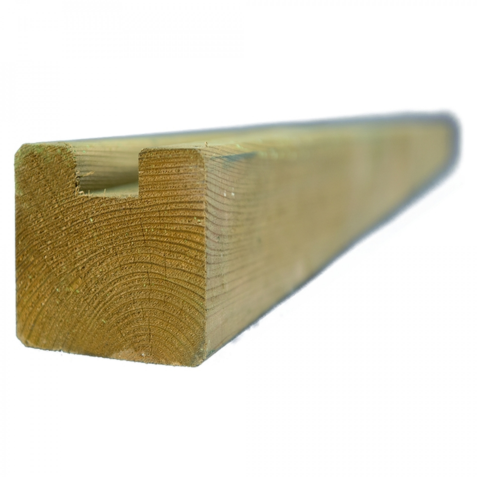 TRELLEBORG-System, Endpfosten, kdi-grün, 9 x 9 x 210 cm, C-Pfosten